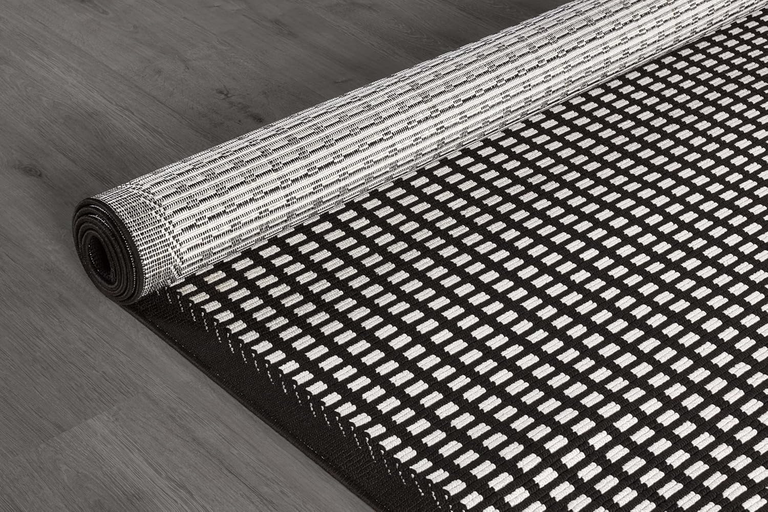 Bunny Black White Geometric Modern Luxury Zebra Micro Loop Soft Non Shedding Area Rugs - Image 8