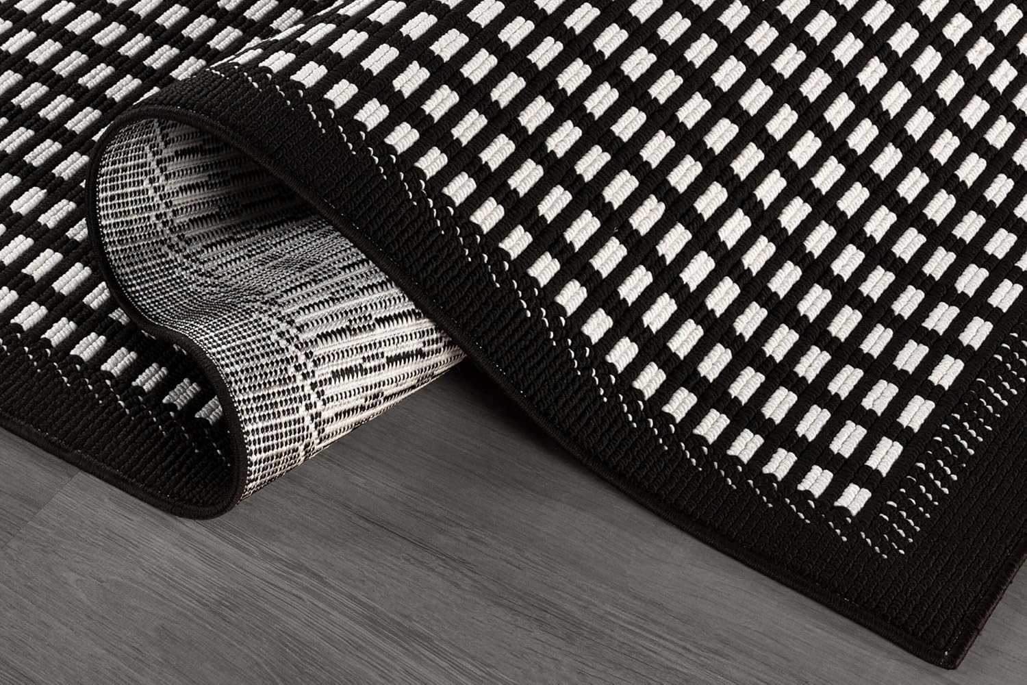 Bunny Black White Geometric Modern Luxury Zebra Micro Loop Soft Non Shedding Area Rugs - Image 9