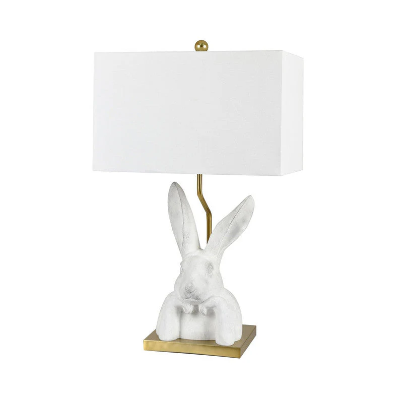 Bunny Love Chalk White/Gold Table Lamp (Set of 2) - Image 2