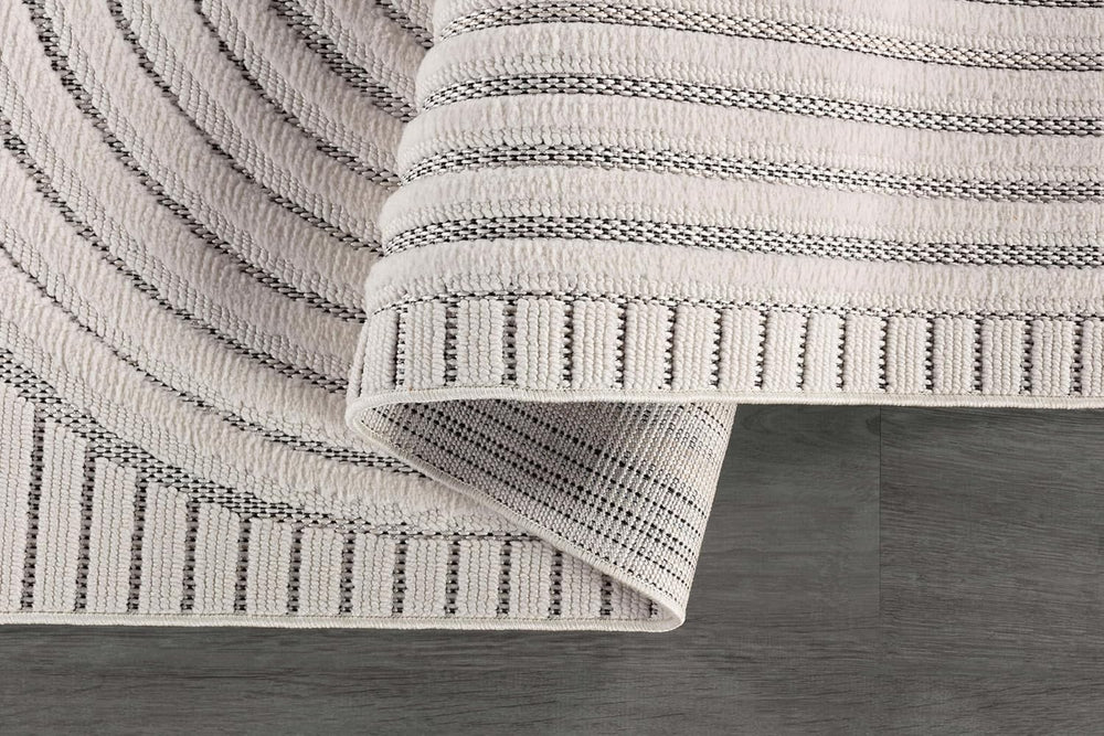 Bunny Gray White Swirl Curved Micro Loop Soft Non Shedding Area Rugs - Image 9