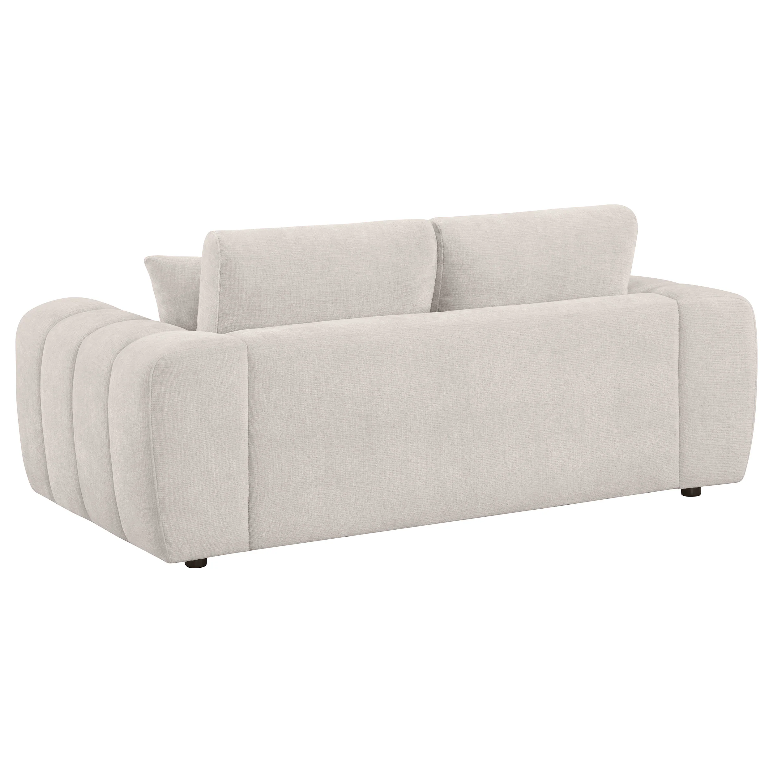 Burnett Ivory 4-piece Chenille Upholstered Sofa Set - Image 5