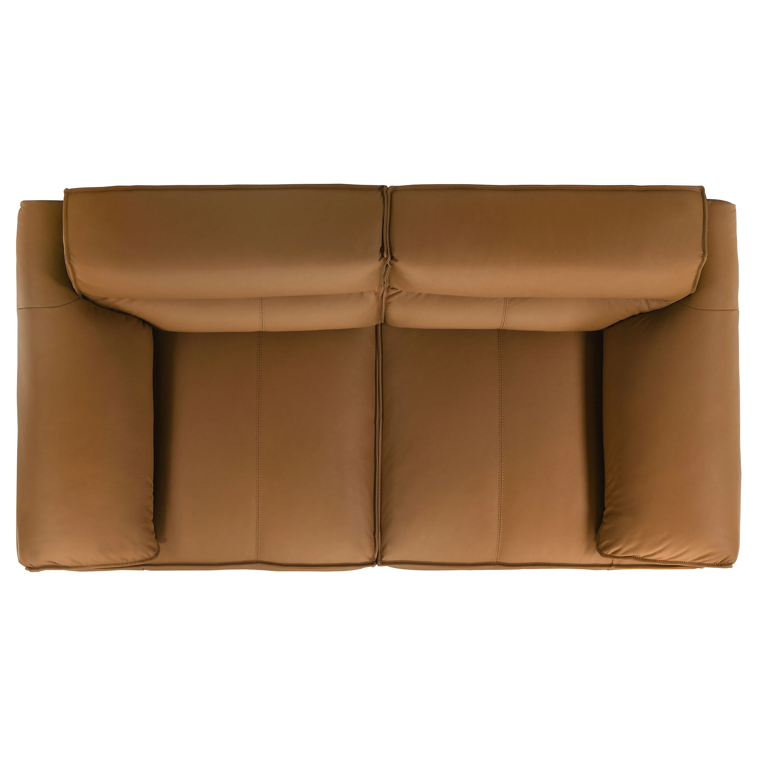 Buxton Orange 2-piece Top Grain Leather Upholstered Sofa Set - Image 12