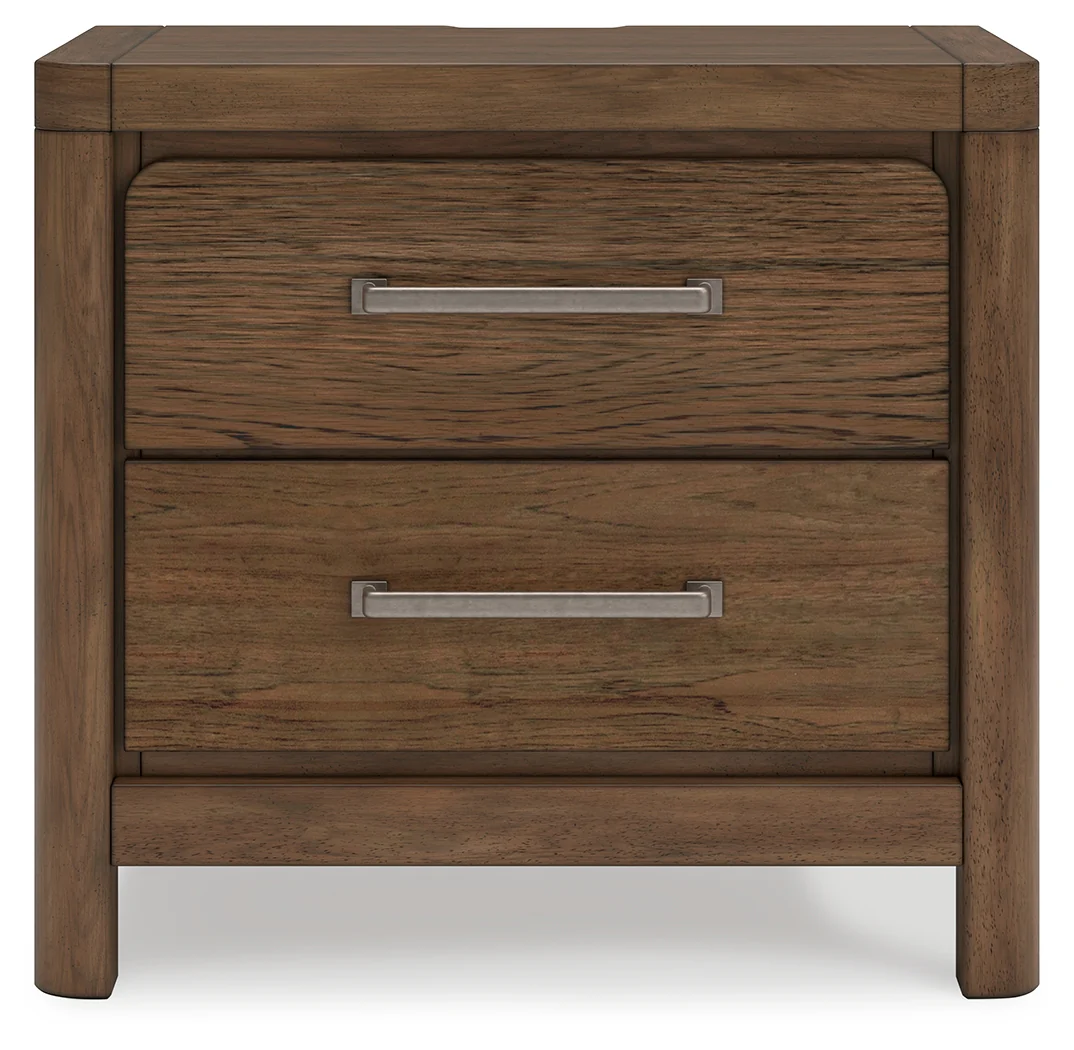 Cabalynn Light Brown King Upholstered Bedroom Set with Dresser and 2 Nightstands - Image 13