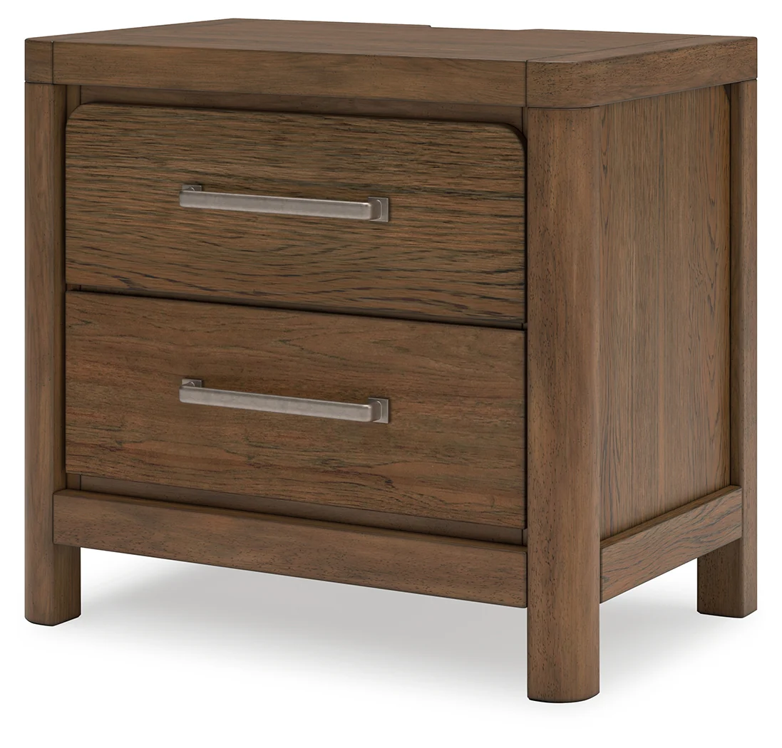Cabalynn Light Brown King Upholstered Bedroom Set with Dresser and 2 Nightstands - Image 18