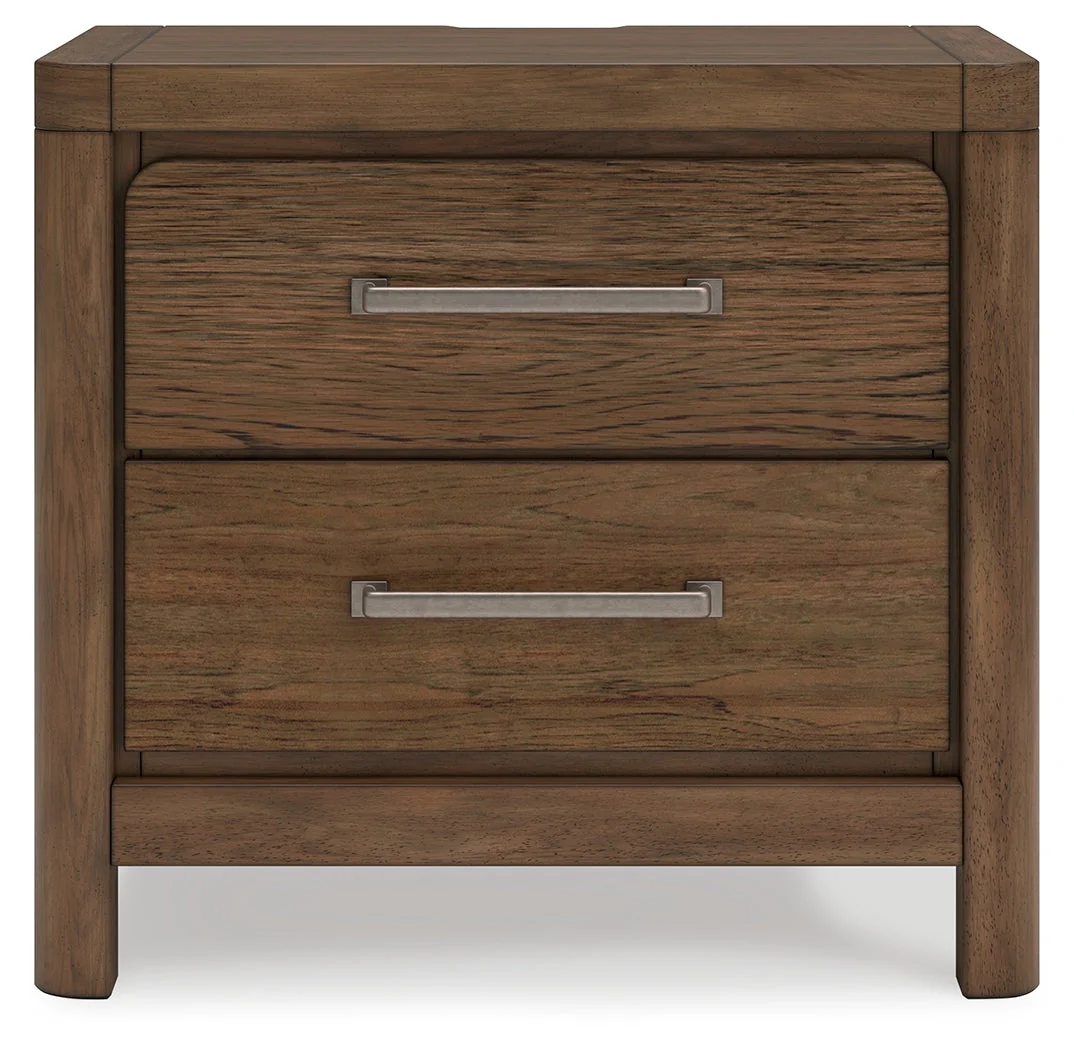 Cabalynn Oatmeal/Light Brown King Upholstered Bedroom Set with 2 Nightstands (Online Special Price) - Image 8