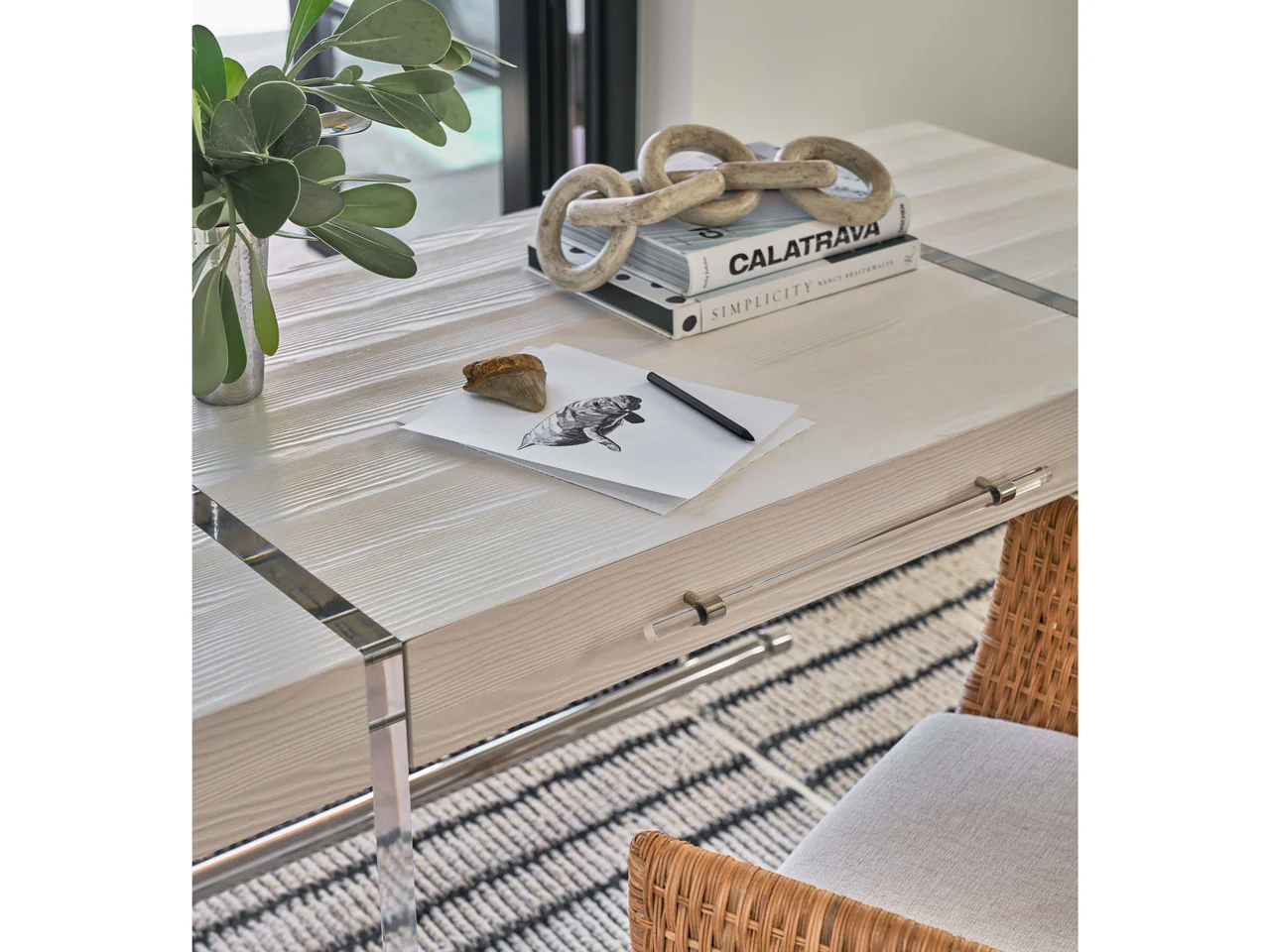 Cabo White Sand Writing Desk - Image 2