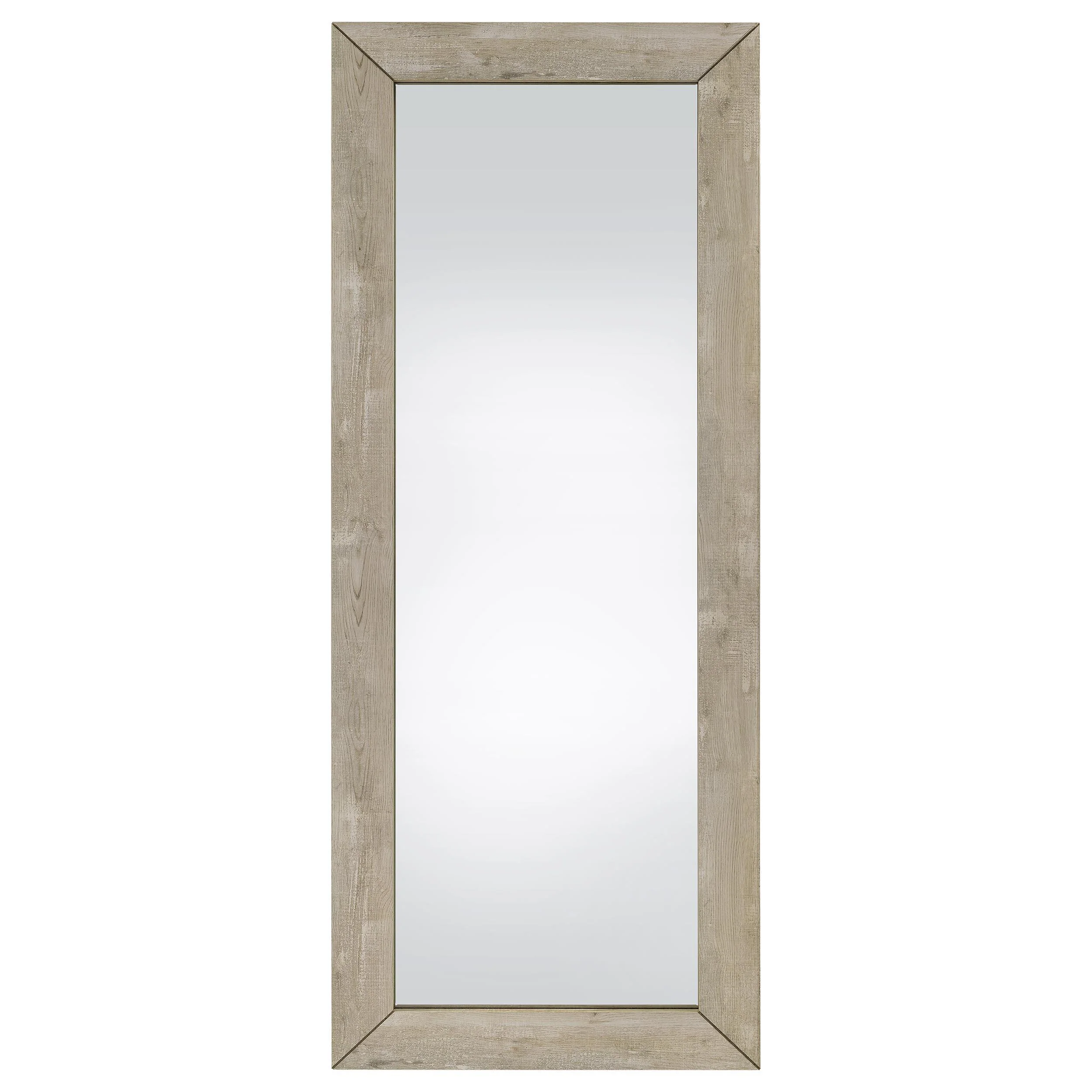 Cadence Grey Washed Oak Tempered Glass Full Length Mirror - Image 3