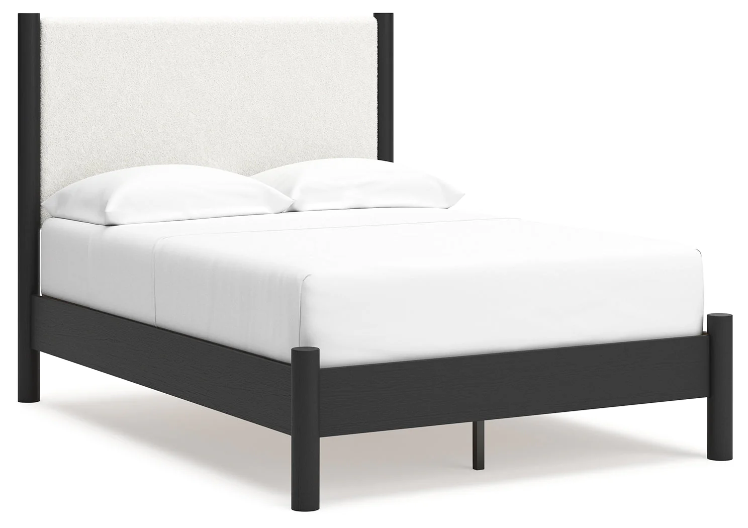 Cadmori Black/White Full Upholstered Panel Youth Bed (Online Special Price) - Image 2