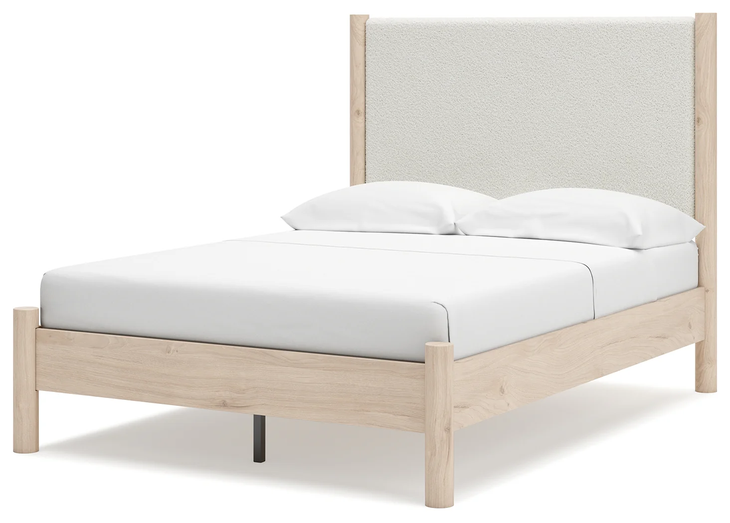 Cadmori Two-tone Full Upholstered Panel Bed, Dresser and Mirror (Online Special Price) - Image 14
