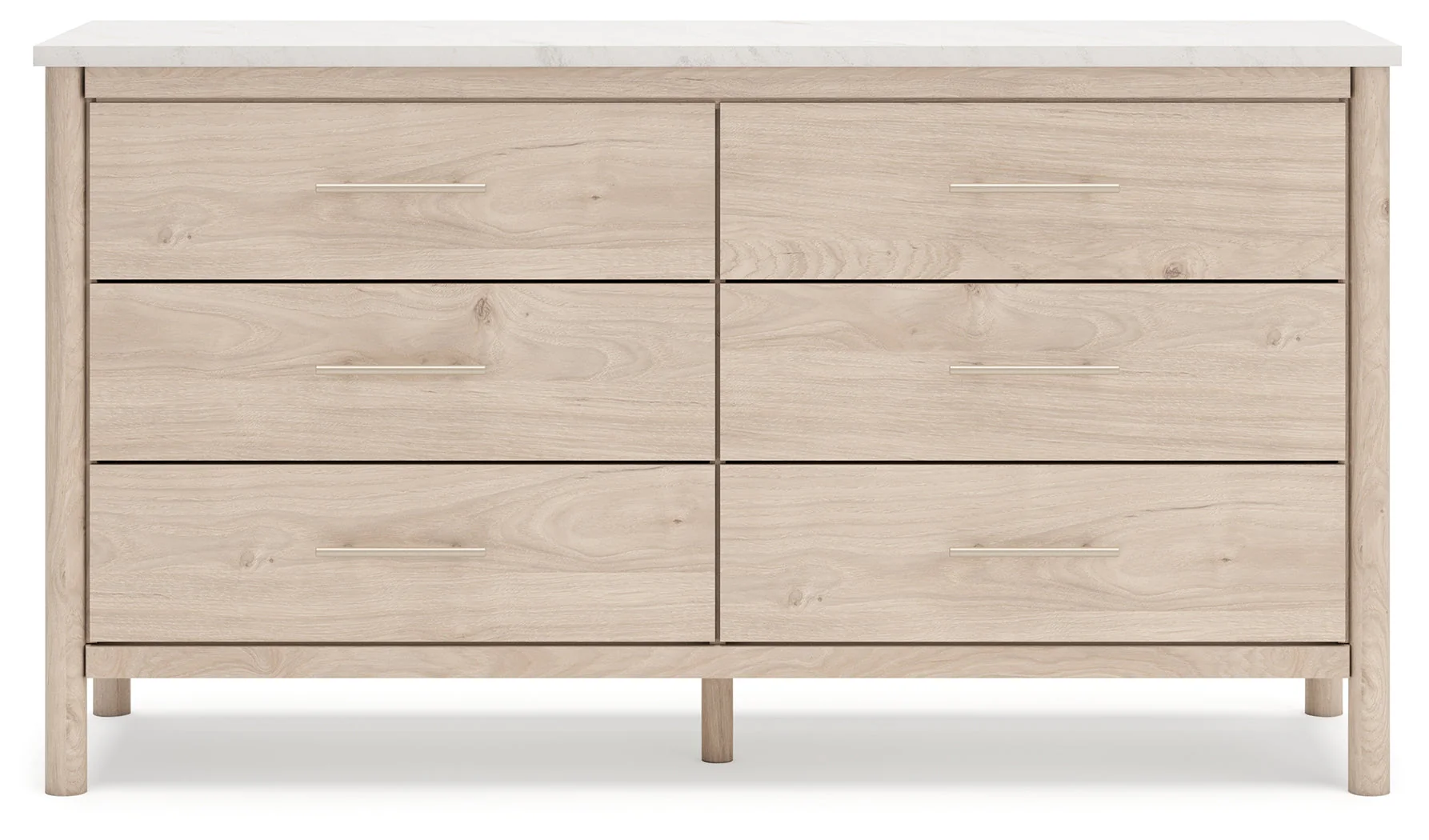 Cadmori Two-tone King Upholstered Panel Bed & Dresser & Nightstand (Online Special Price) - Image 4
