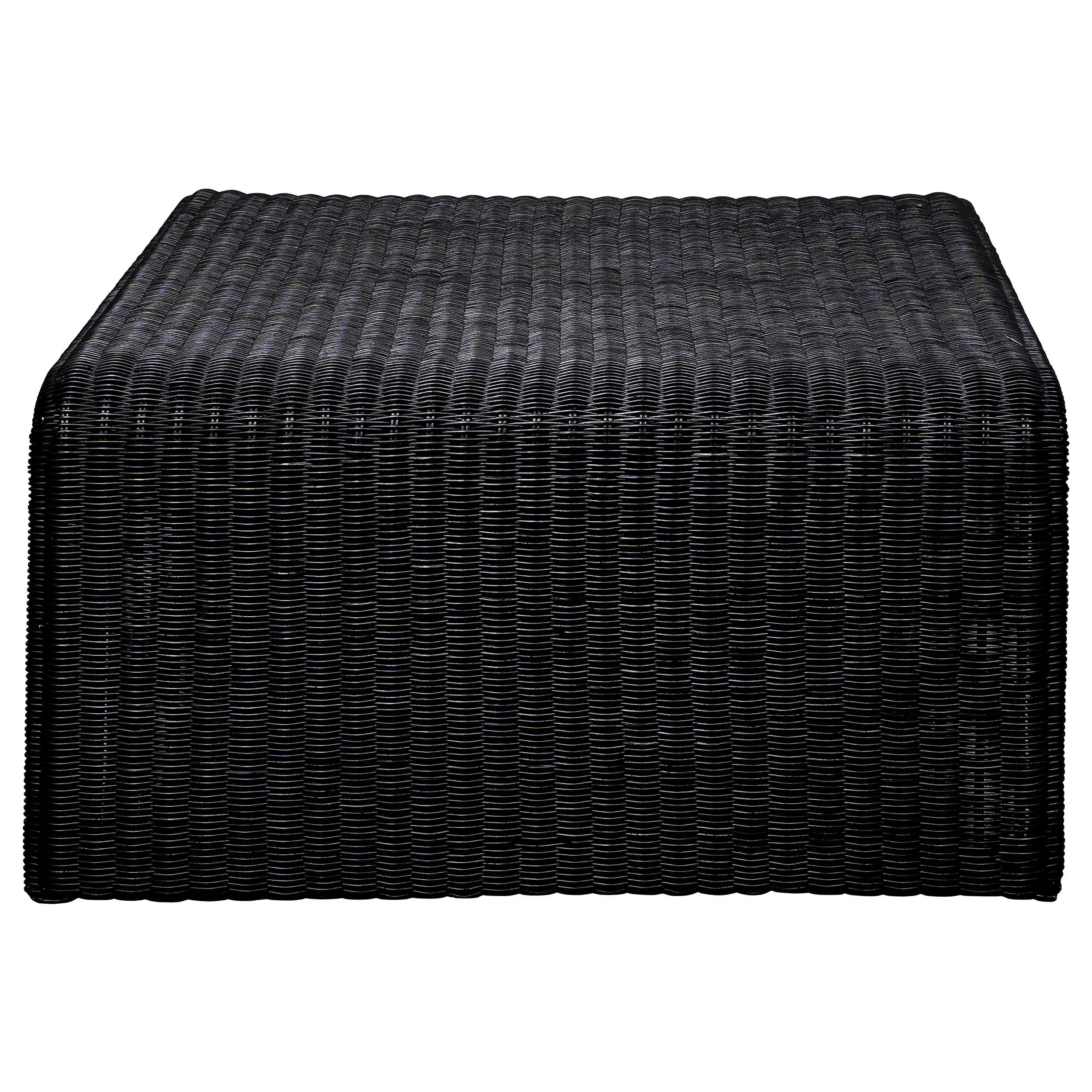 Cahya Black 3-piece Rattan Coffee and End Table Set - Image 7