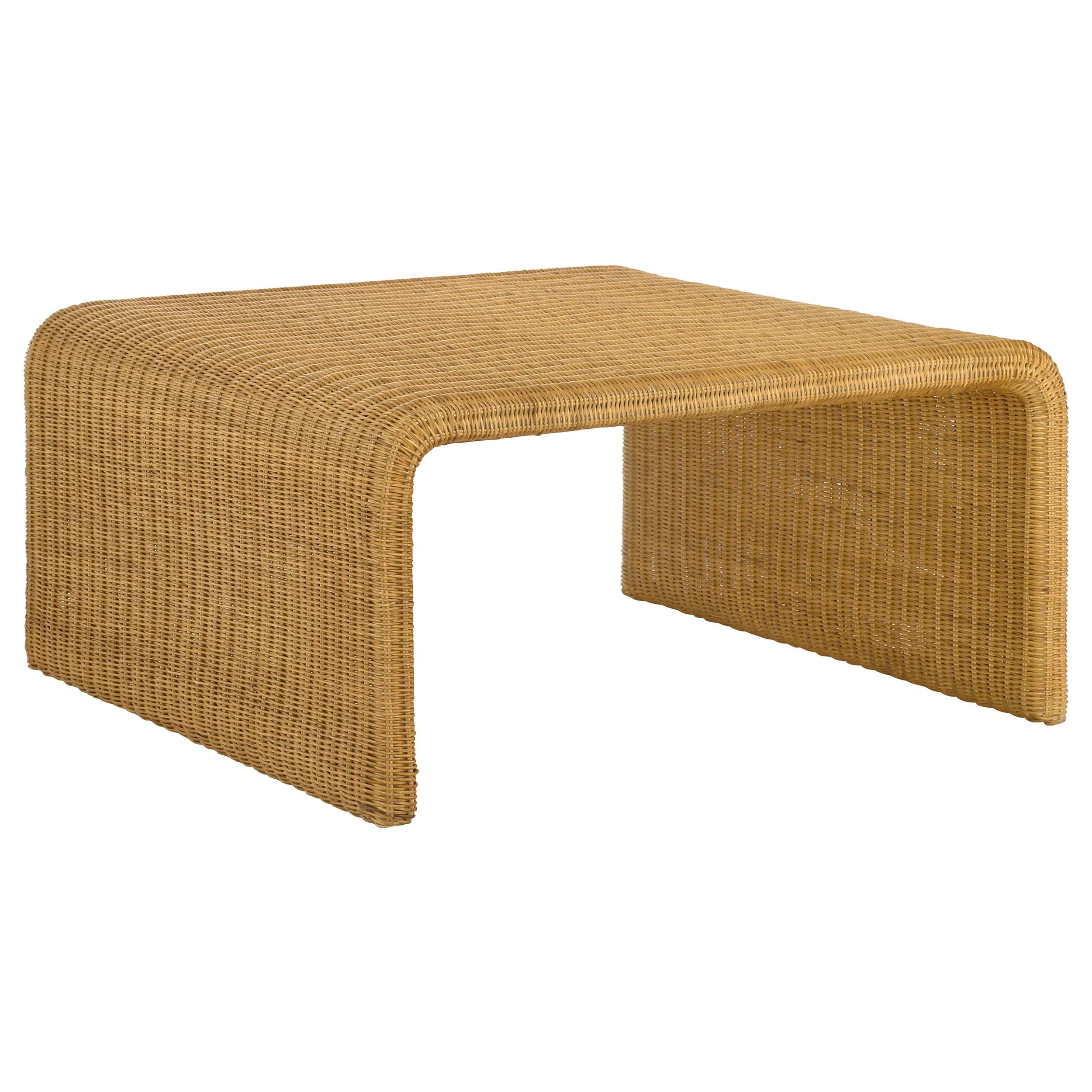 Cahya Natural 2-piece Rattan Coffee and End Table Set - Image 6