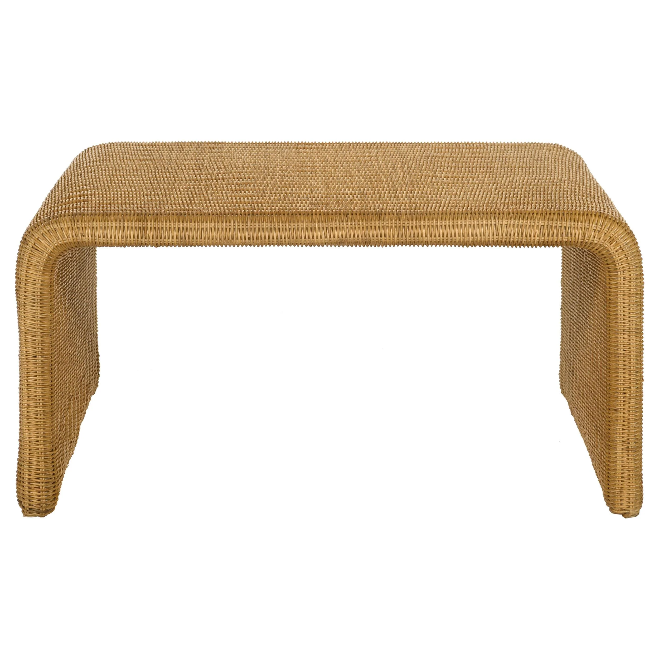 Cahya Natural 2-piece Rattan Coffee and End Table Set - Image 7