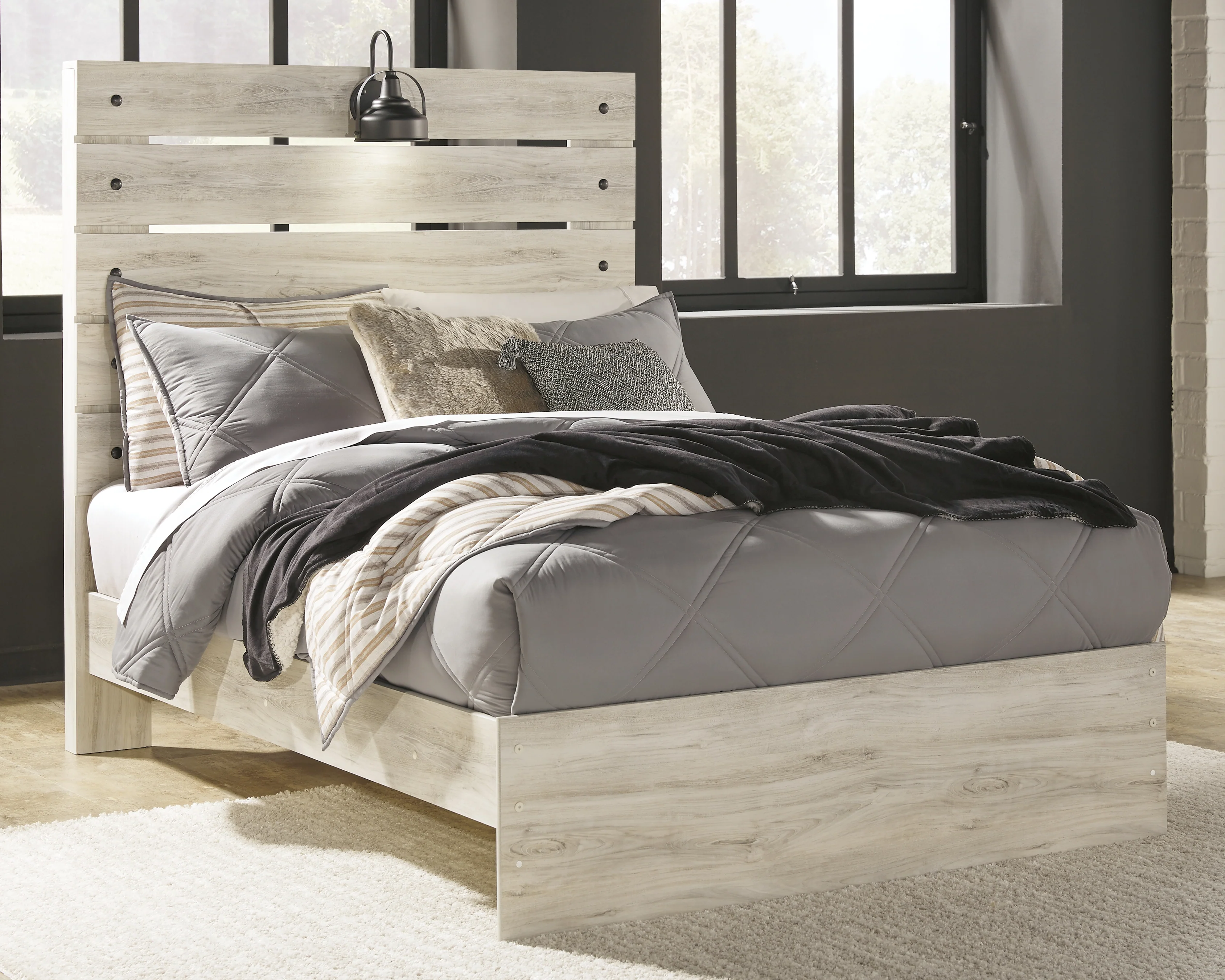 Cambeck Whitewash Full Panel Bed, Dresser and Mirror (Online Special Price) - Image 13