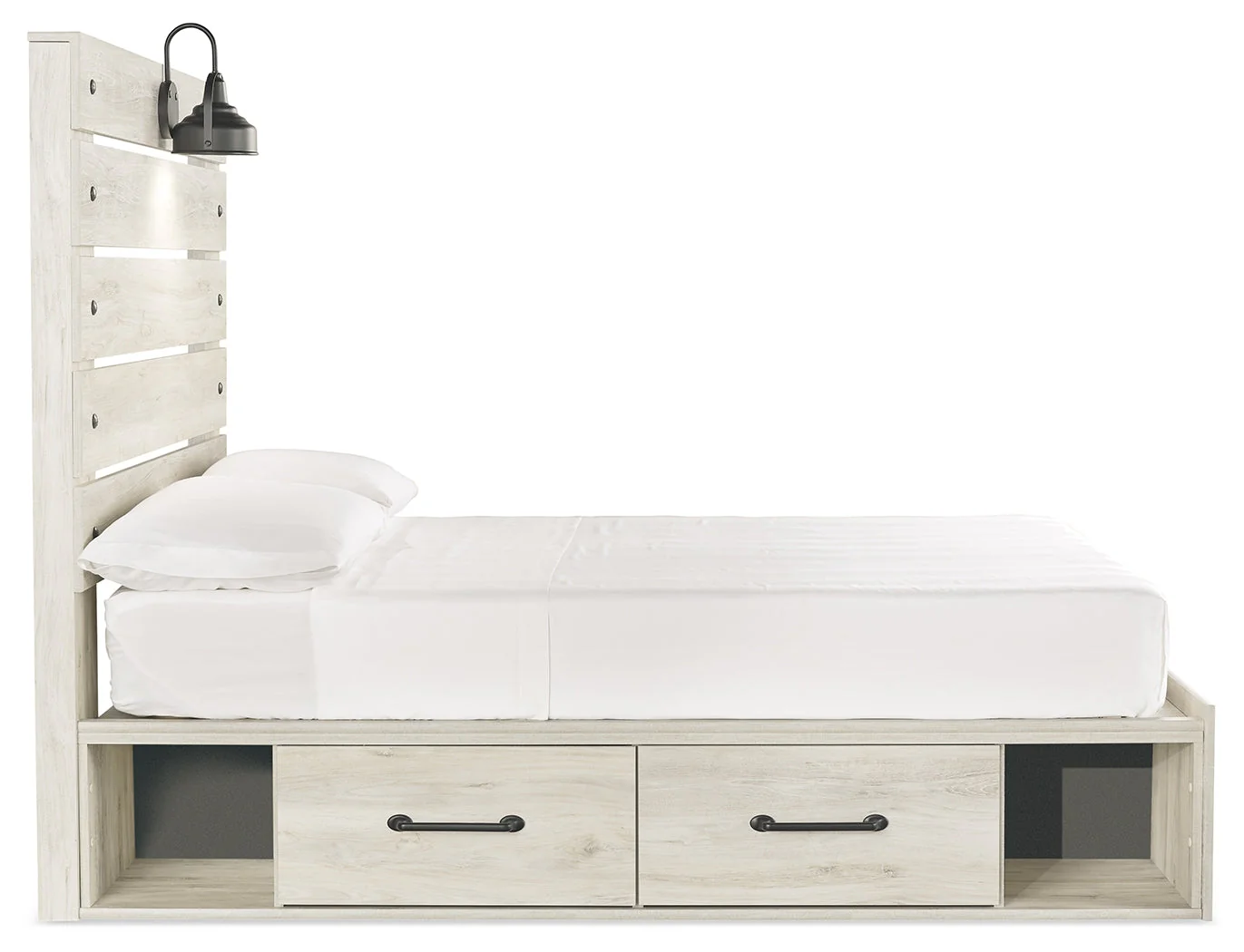 Cambeck Whitewash Full Panel Bedroom Set with Storage, Dresser and Nightstand (Online Special Price) - Image 9