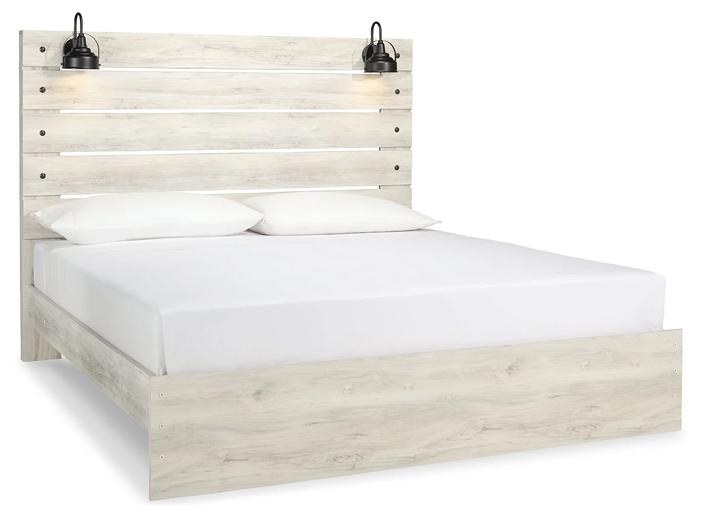 Cambeck Whitewash King Panel Bedroom Set with Dresser, Mirror, Chest and 2 Nightstands (Online Special Price) - Image 11