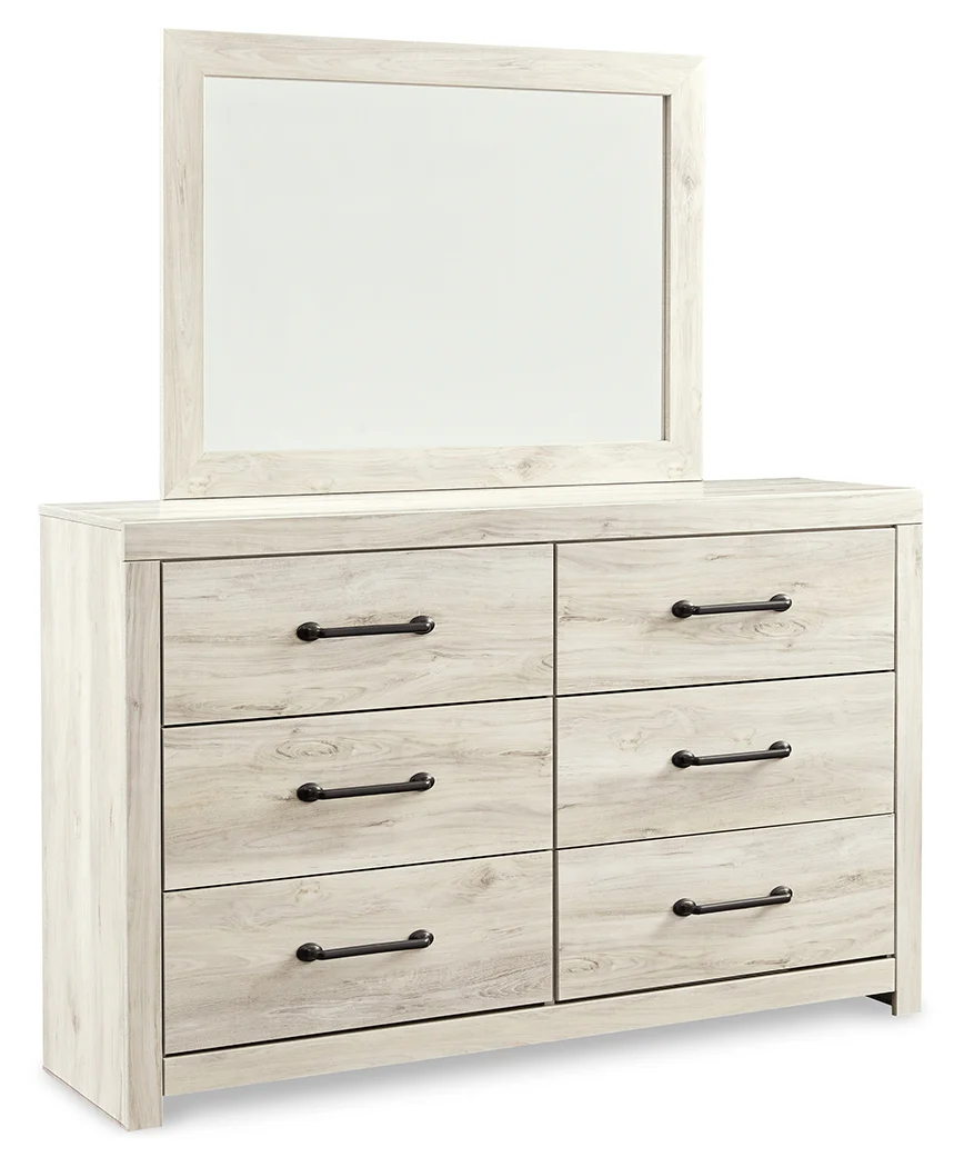Cambeck Whitewash King Panel Storage Bed, Dresser, Mirror, Chest and Nightstand (Online Special Price) - Image 3