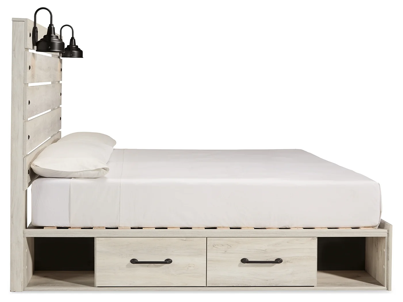Cambeck Whitewash King Panel Storage Bed, Dresser, Mirror, Chest and Nightstand - Image 13