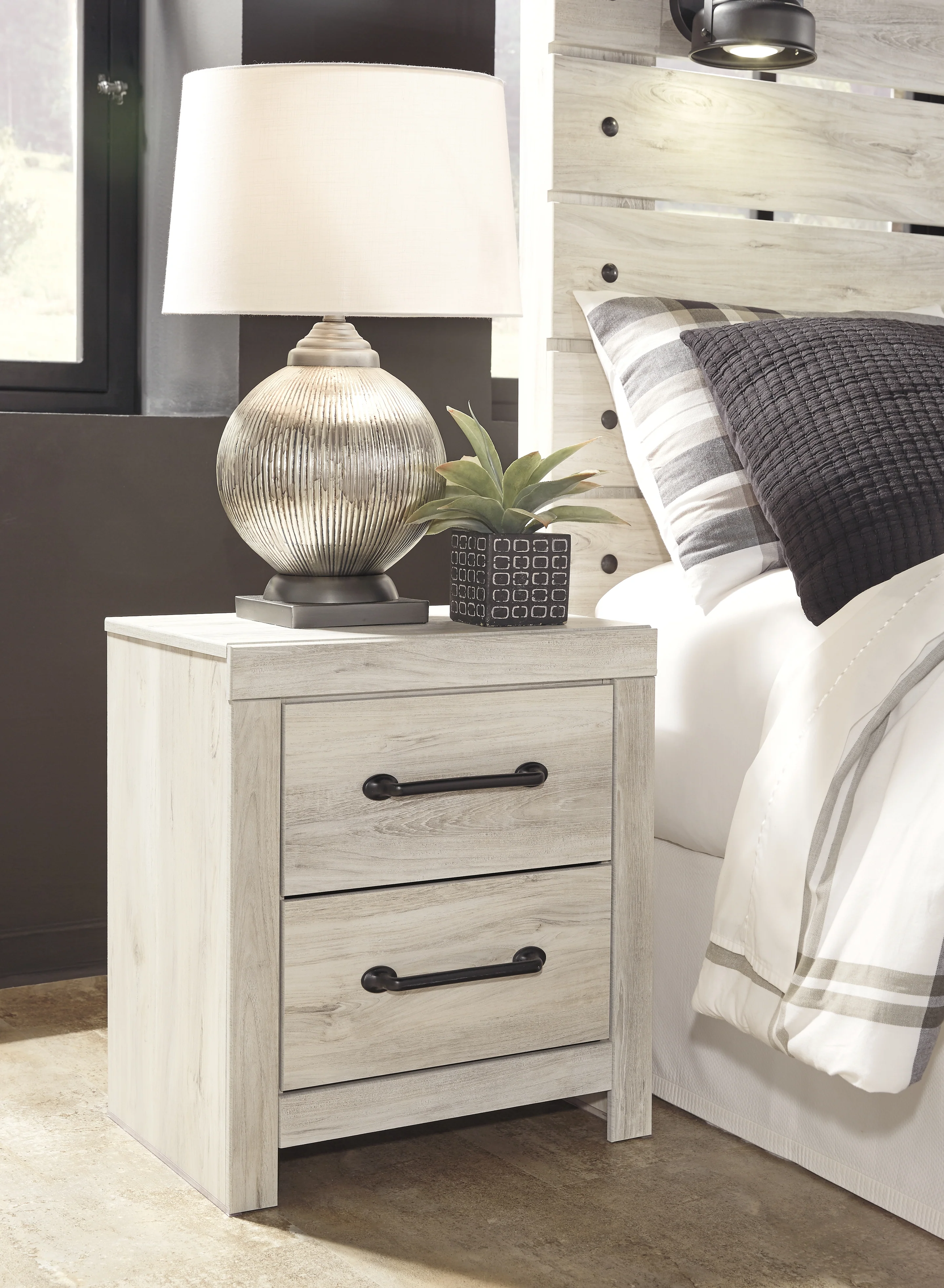 Cambeck Whitewash King Panel Storage Bed, Dresser, Mirror, Chest and Nightstand - Image 26