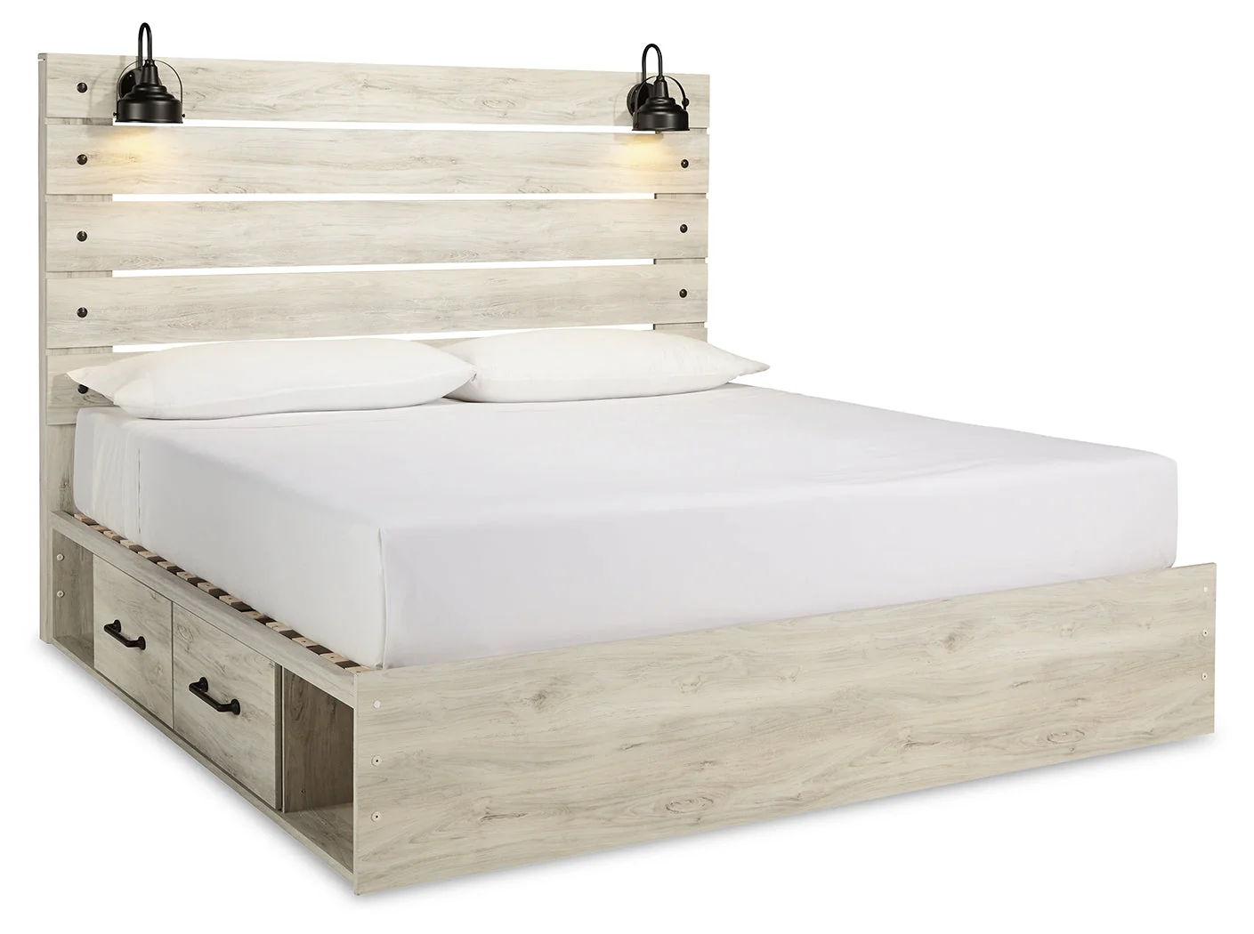 Cambeck Whitewash King Storage Bedroom Set with Dresser, Chest and 2 Nightstands (Online Special Price) - Image 12