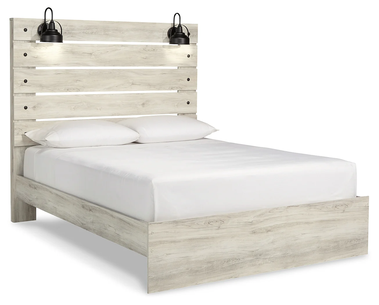 Cambeck Whitewash Queen Panel Bed, Dresser and Mirror - Image 6