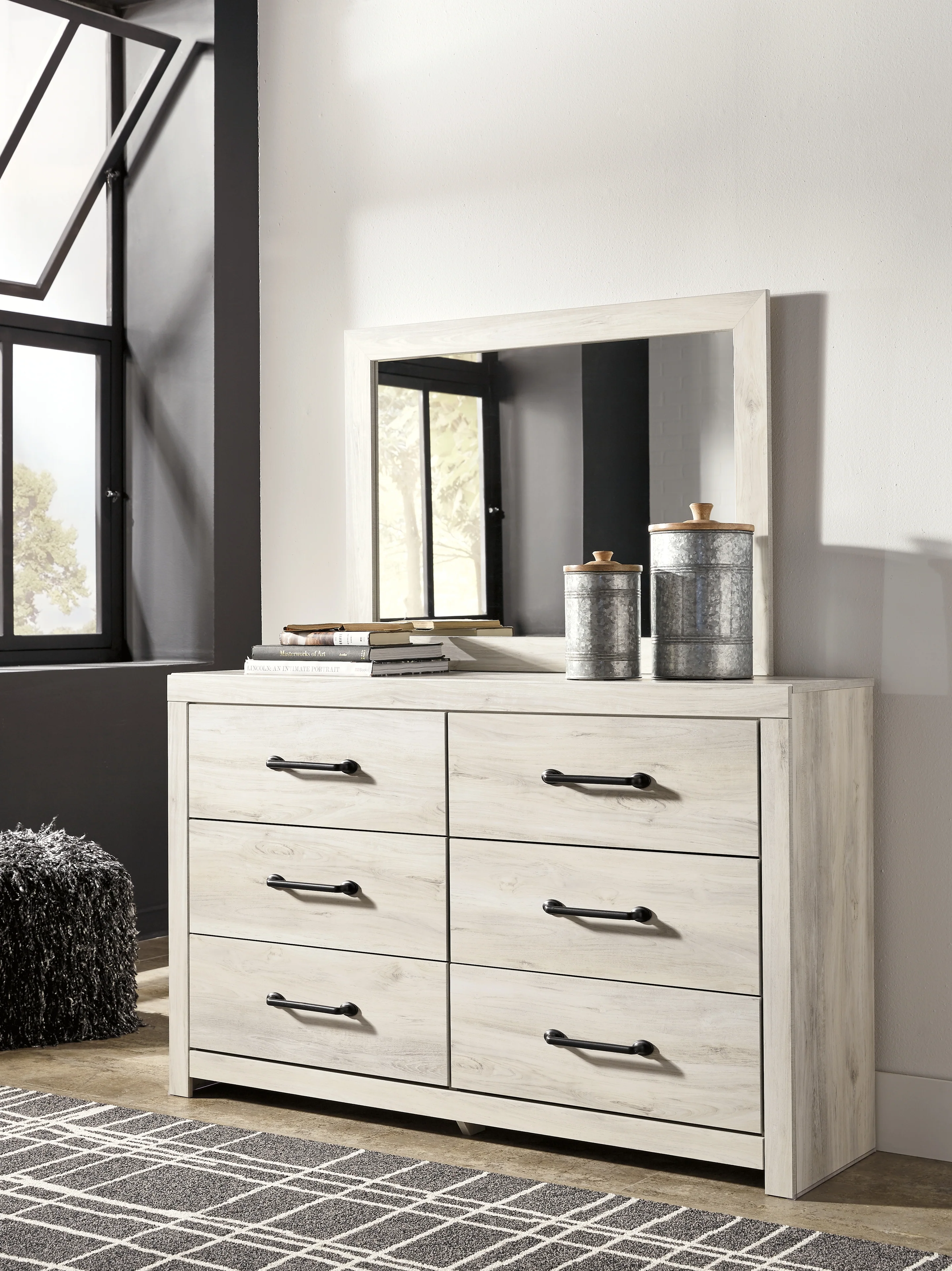 Cambeck Whitewash Twin Panel Bed, Dresser and Mirror (Online Special Price) - Image 11