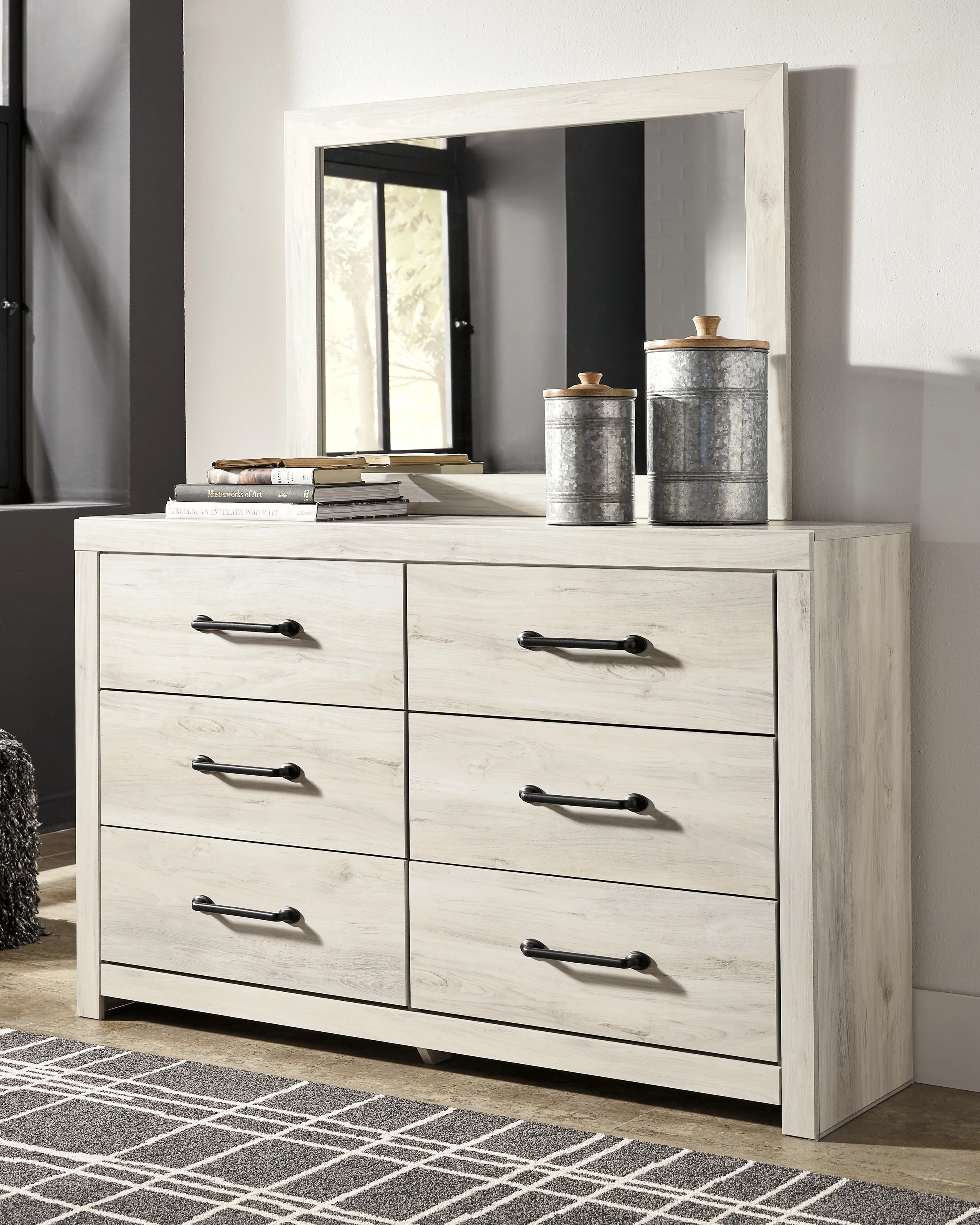 Cambeck Whitewash Twin Storage Bedroom Set with Dresser, Mirror and Nightstand - Image 17
