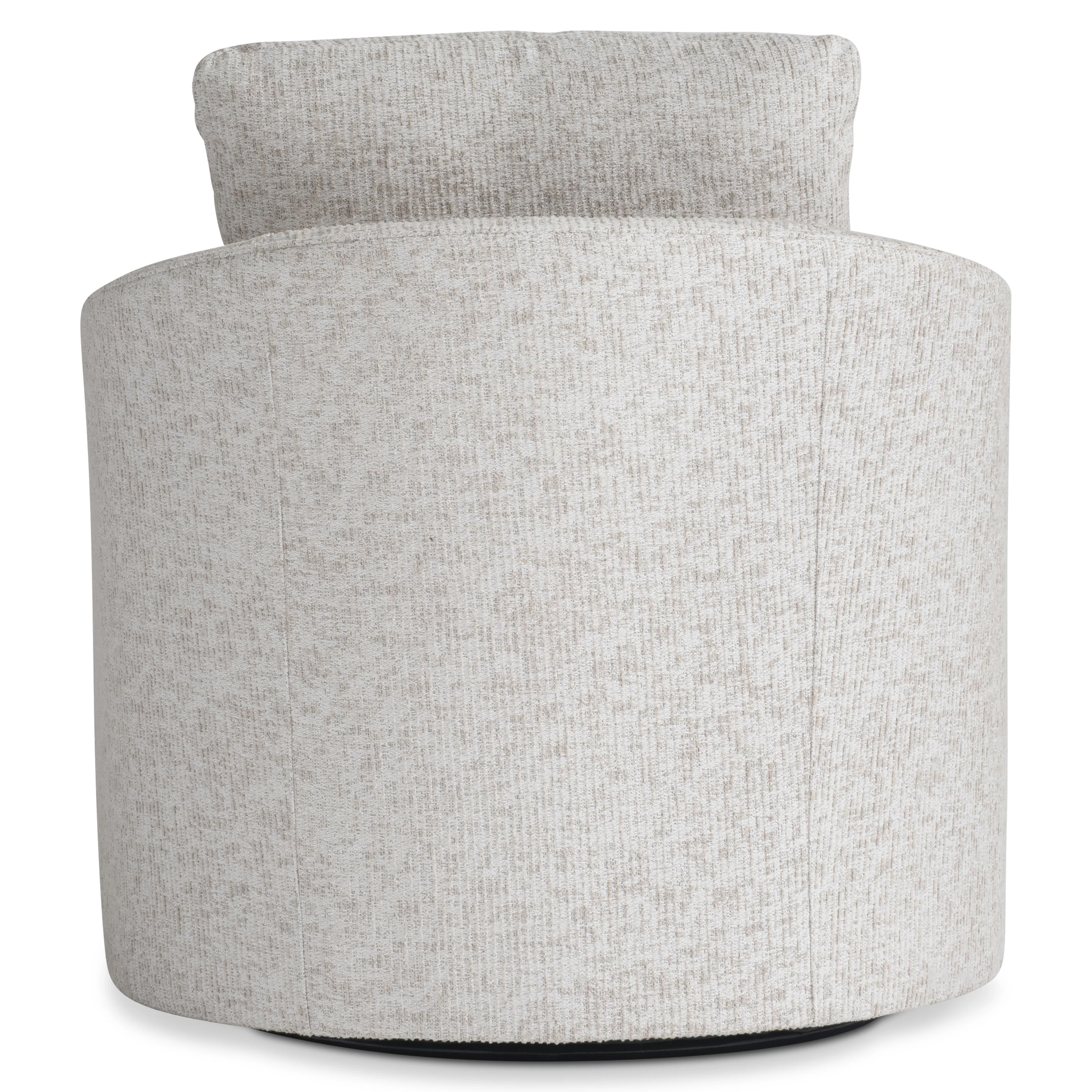 Camden Beige/SeaOat Outdoor Swivel Chair - Image 4