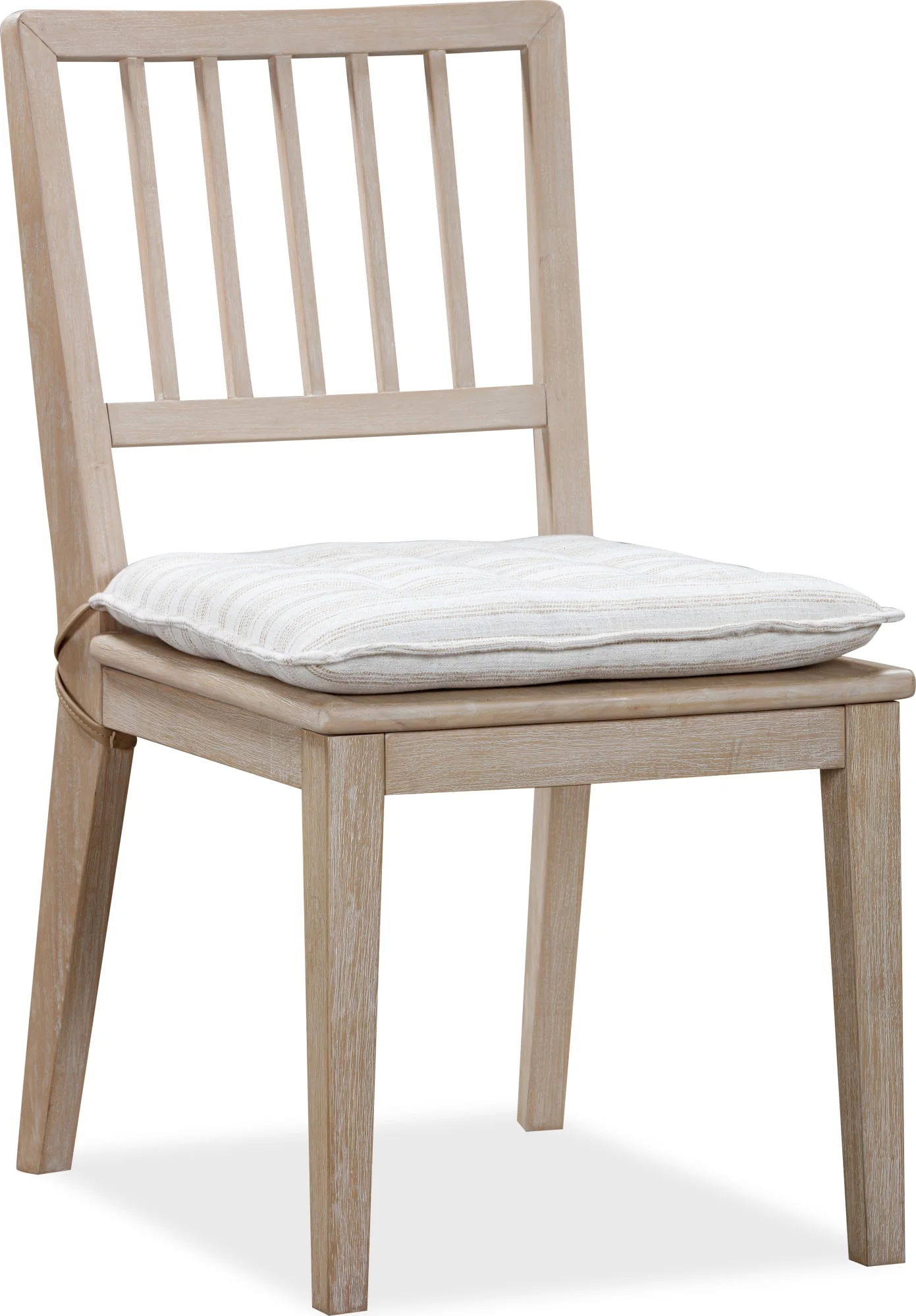 Camden Chai/Oat Wood Dining Chair with Detachable Cushion (Set of 2) - Image 4