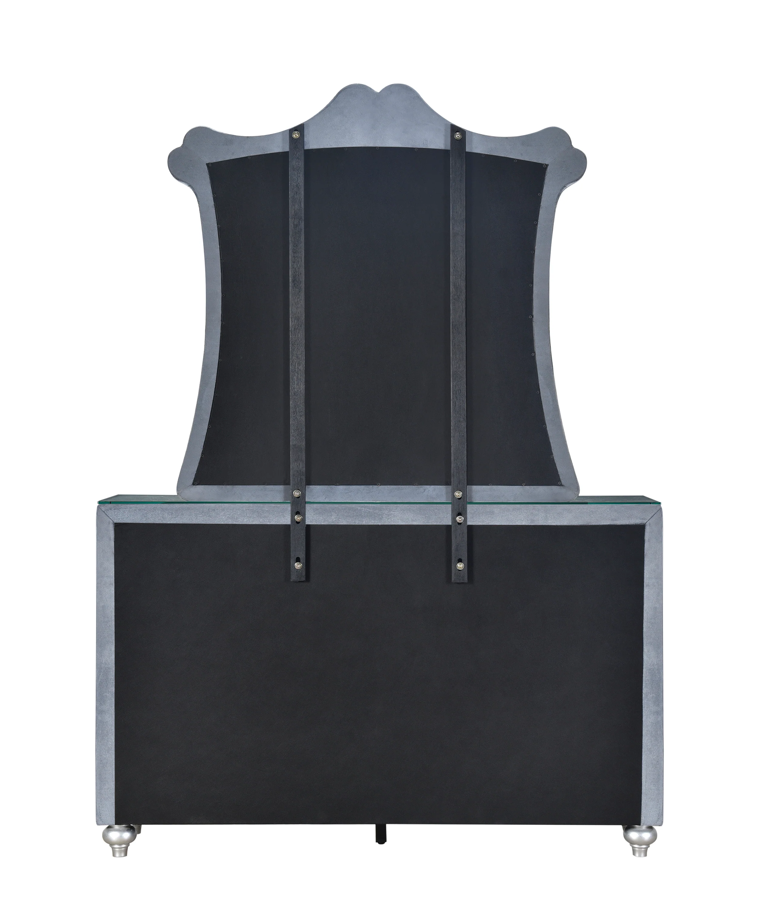 Cameo Gray Upholstered Panel Bedroom Set - Image 12