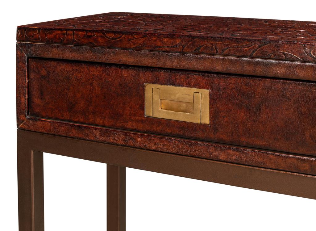 Campaign Brown Embossed Console - Image 11