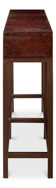 Campaign Brown Embossed Console - Image 4