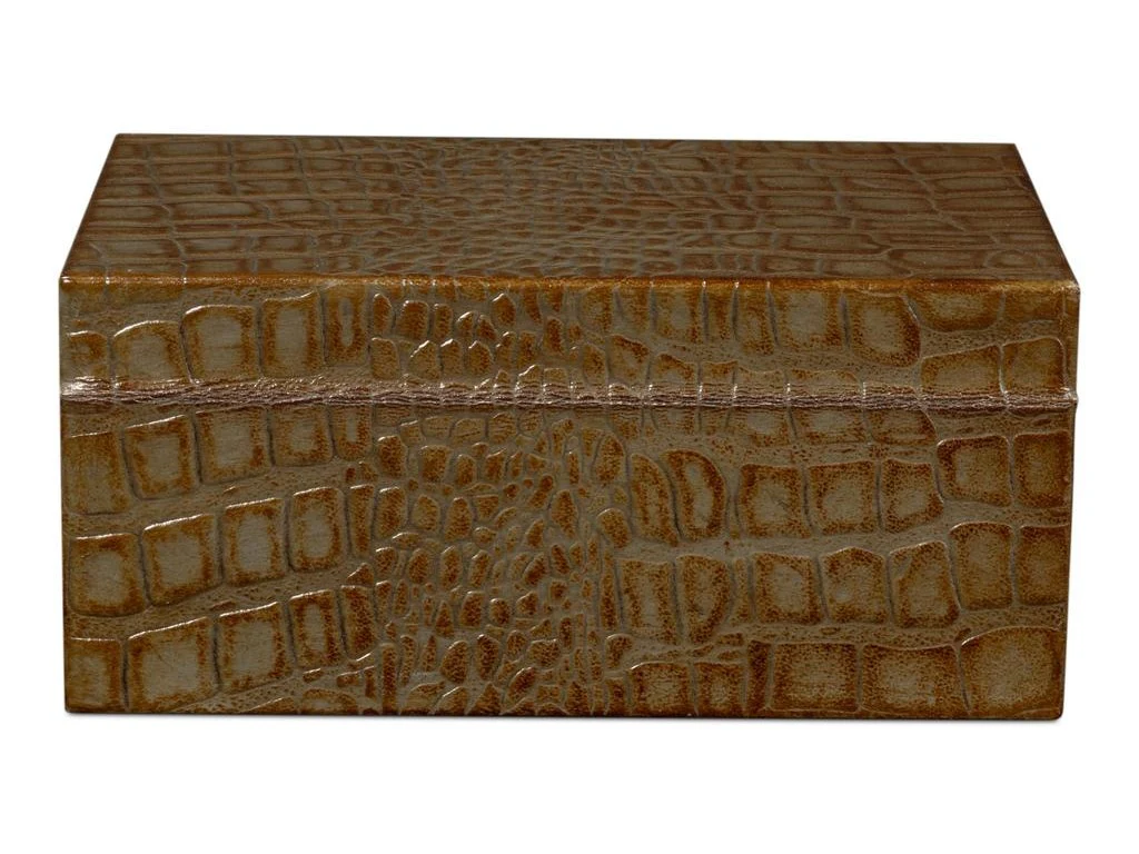 Candece Green Leather Box (Set of 2) - Image 2