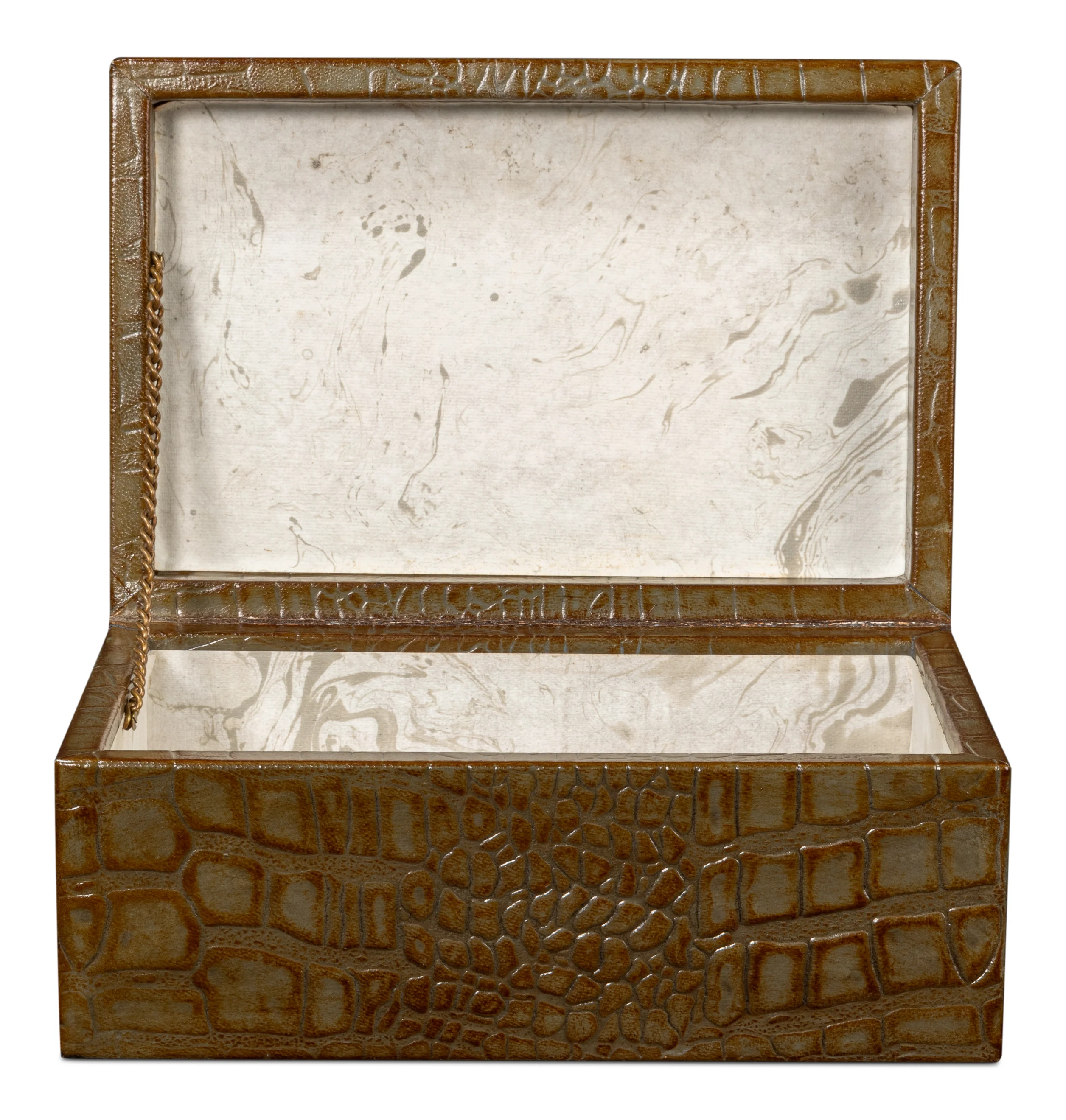 Candece Green Leather Box (Set of 2) - Image 5