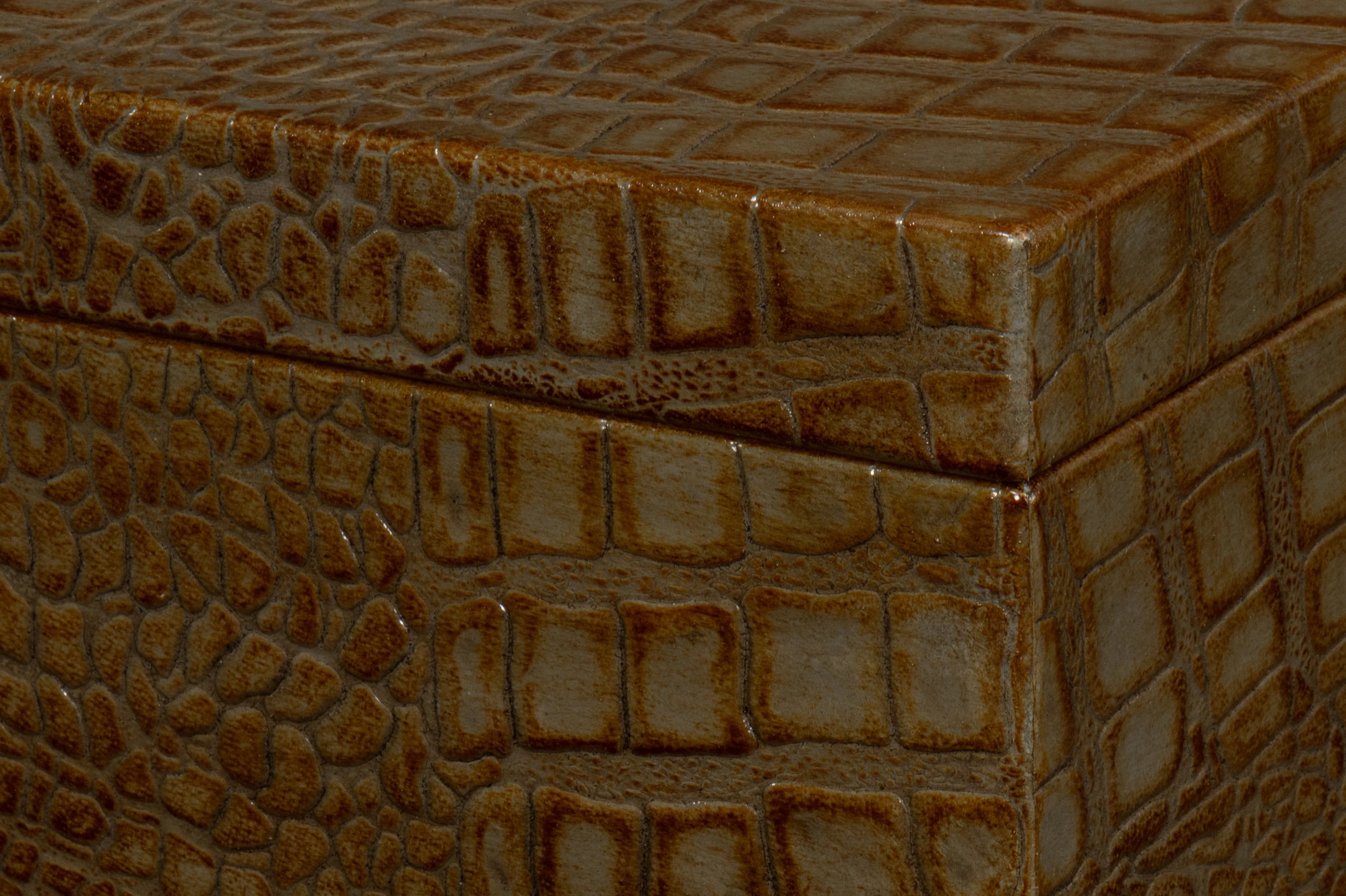 Candece Green Leather Box (Set of 2) - Image 8