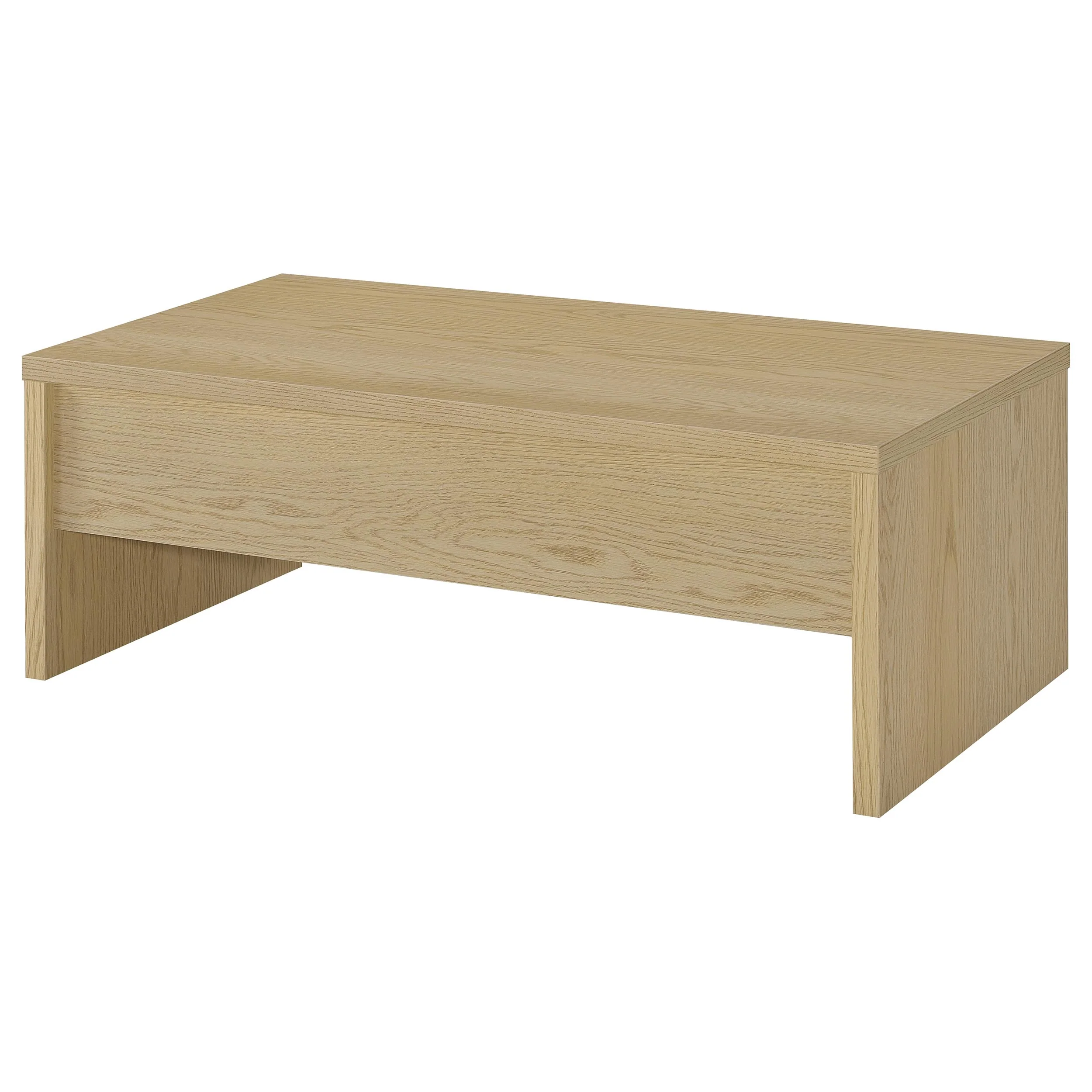 Canoga Light Oak 3-piece Lift Top Cocktail Coffee Table Set - Image 11