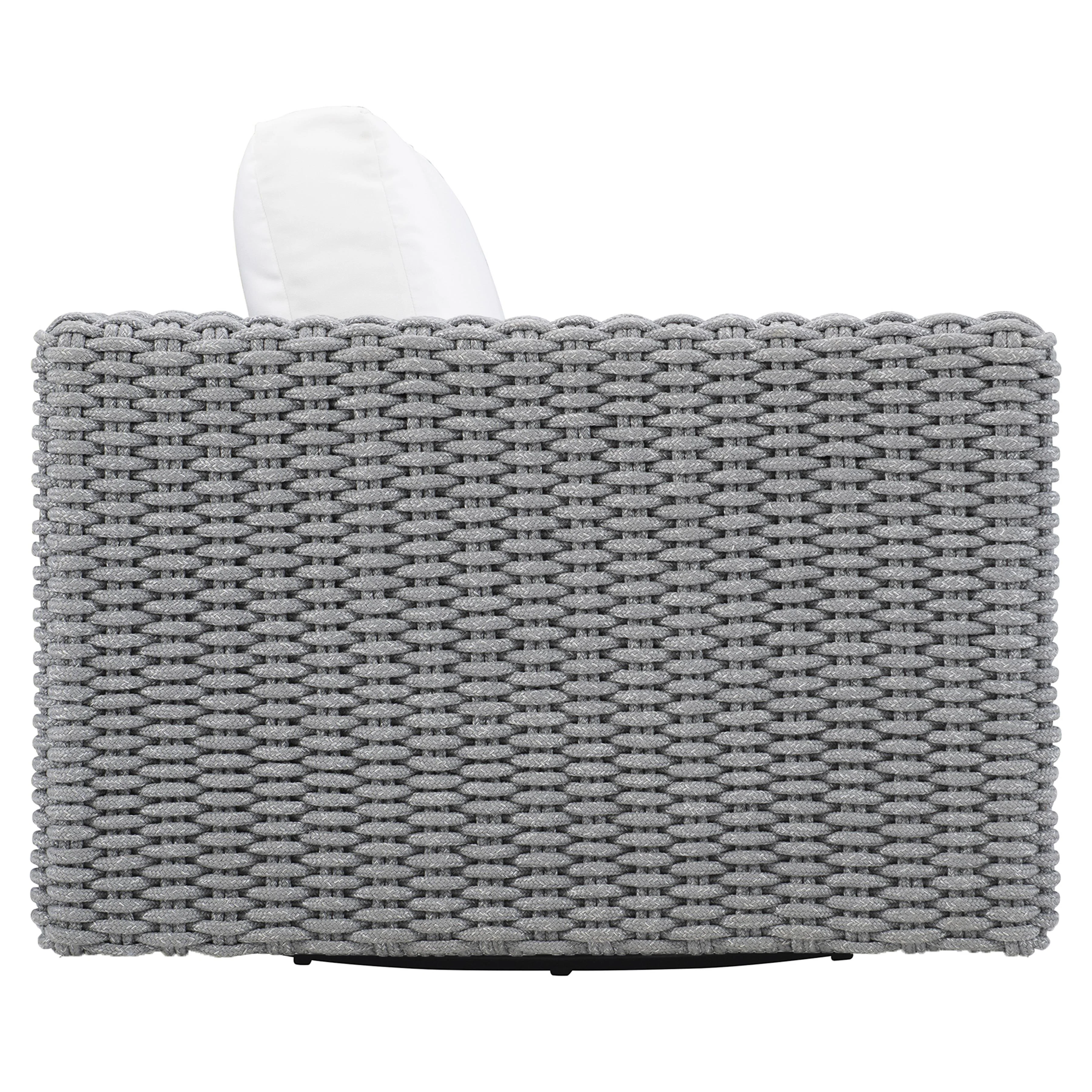 Capri Raven/Grey Mist Outdoor Swivel Chair - Image 2