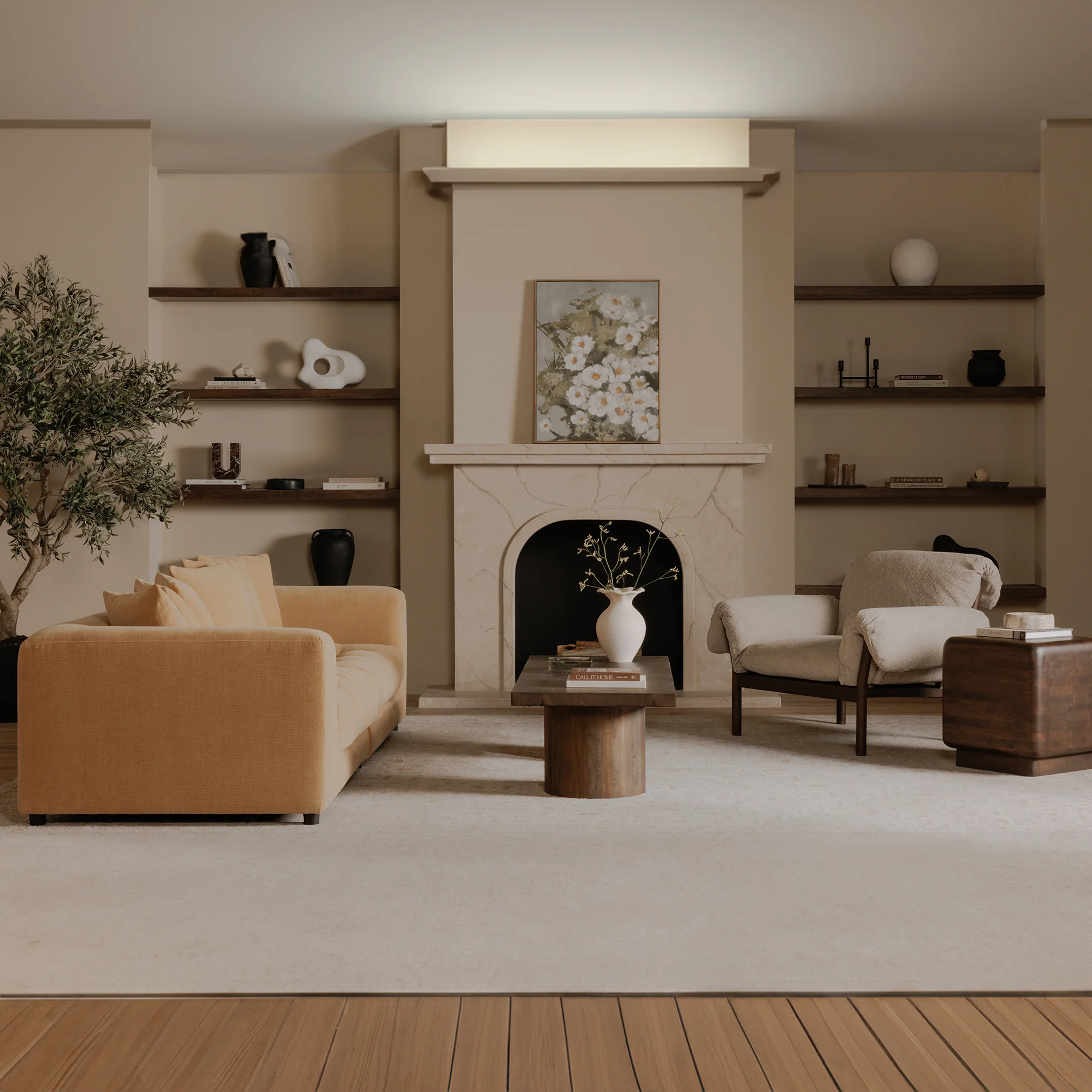 Cardero Beige Lounge Chair - Image 9