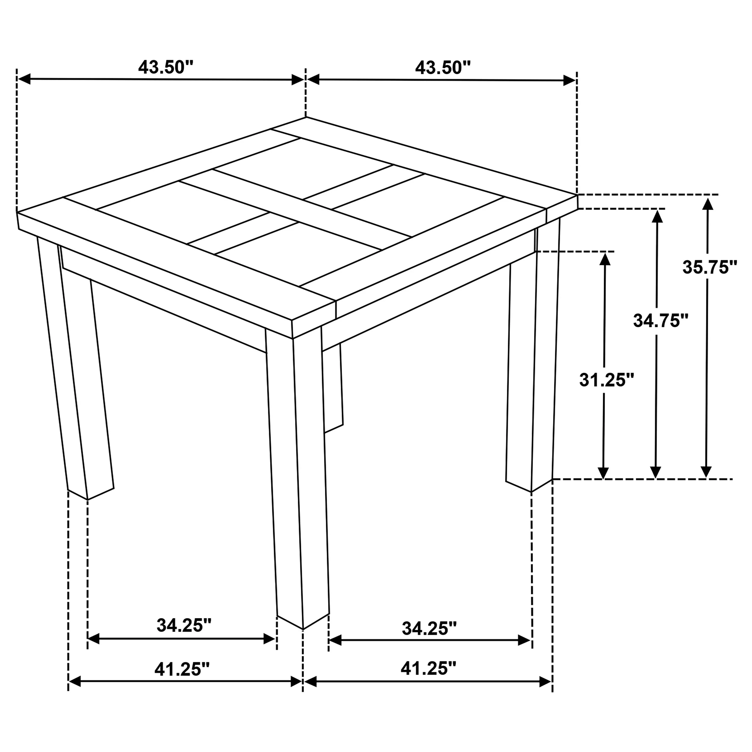 Cardova Vineyard Oak Square Counter Height Dining Table - Image 9