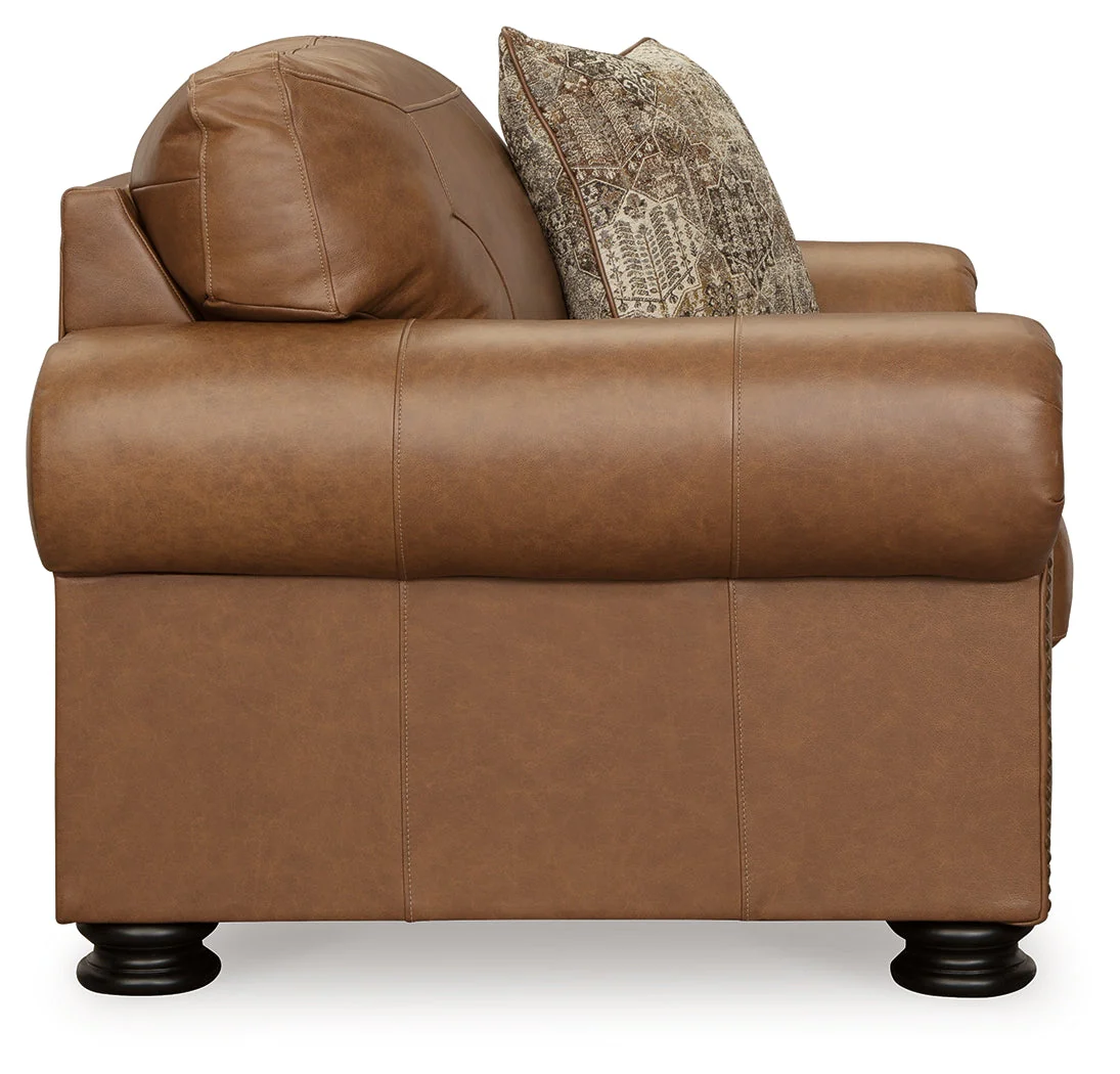 Carianna Caramel Sofa & Loveseat & Oversized Chair (Online Special Price) - Image 5