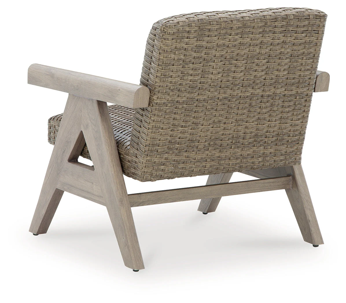 Carisbo Beige Outdoor Rocking Lounge Chair - Image 5