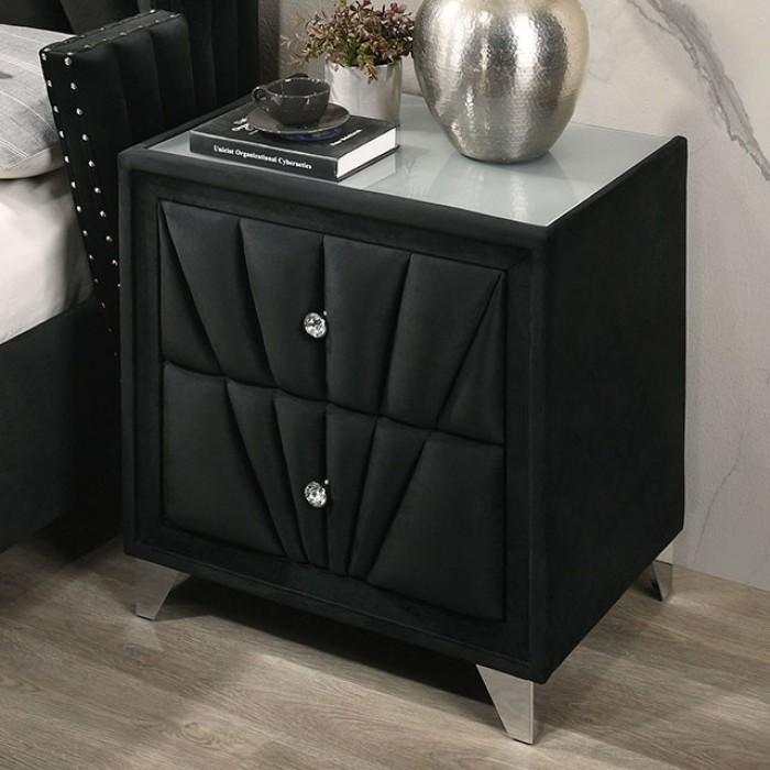 Carissa Velvet Upholstered Wingback HB Bedroom Sets - Image 23