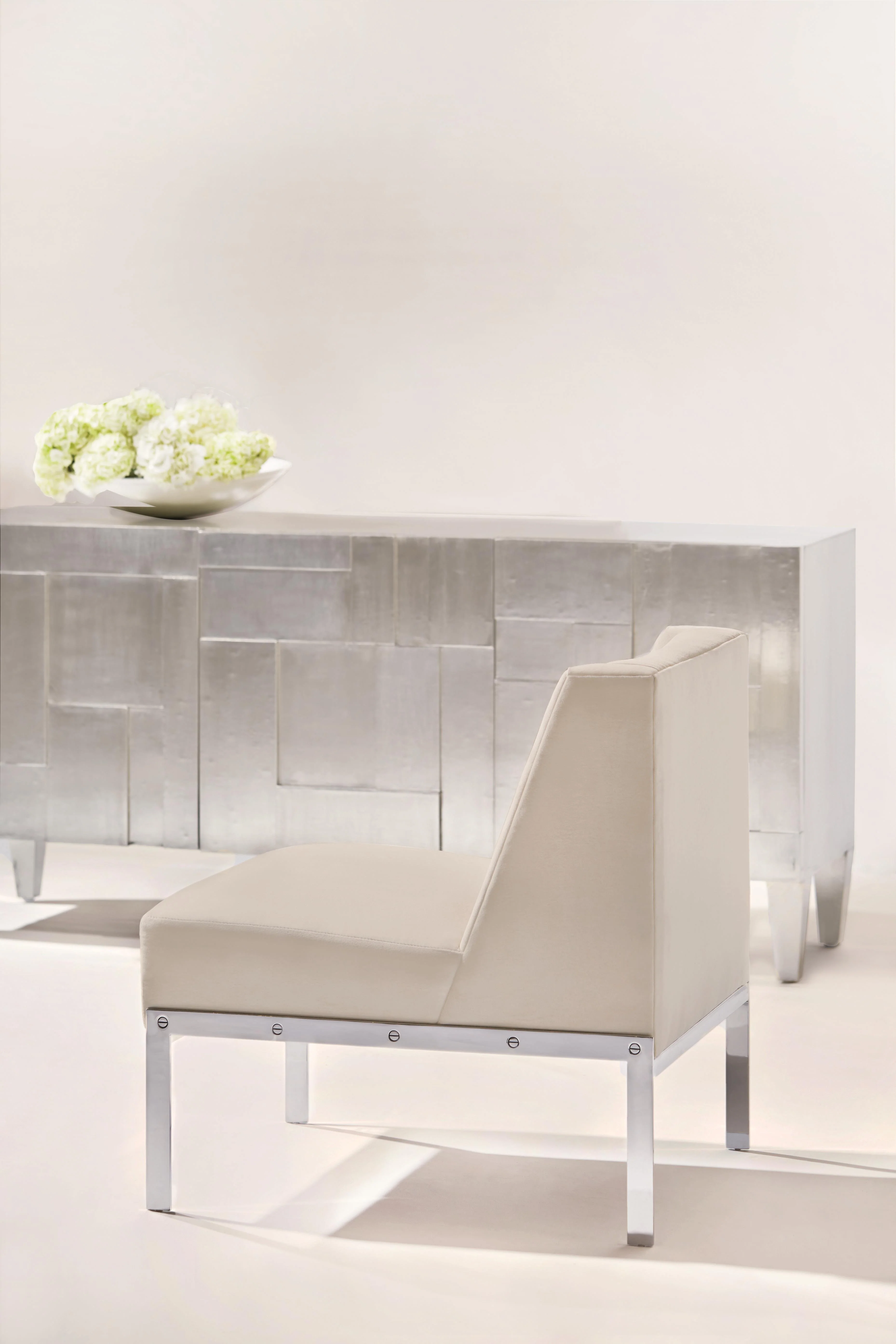 Carleton German Silver Entertainment Credenza - Image 7
