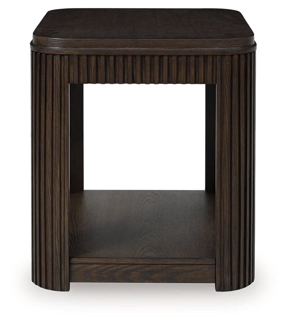 Carlibrie Warm Brown Rectangular End Table (Online Special Price) - Image 2