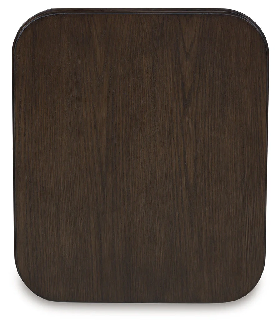 Carlibrie Warm Brown Rectangular End Table (Online Special Price) - Image 4