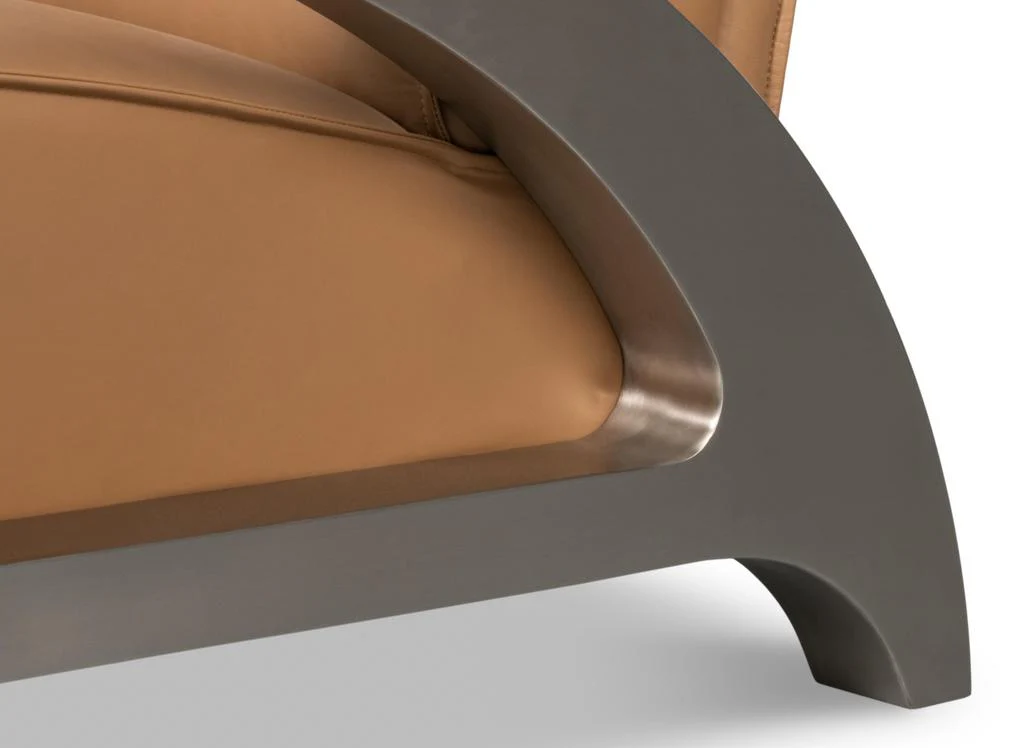 Carlisle Brown Leather Armchair - Image 8