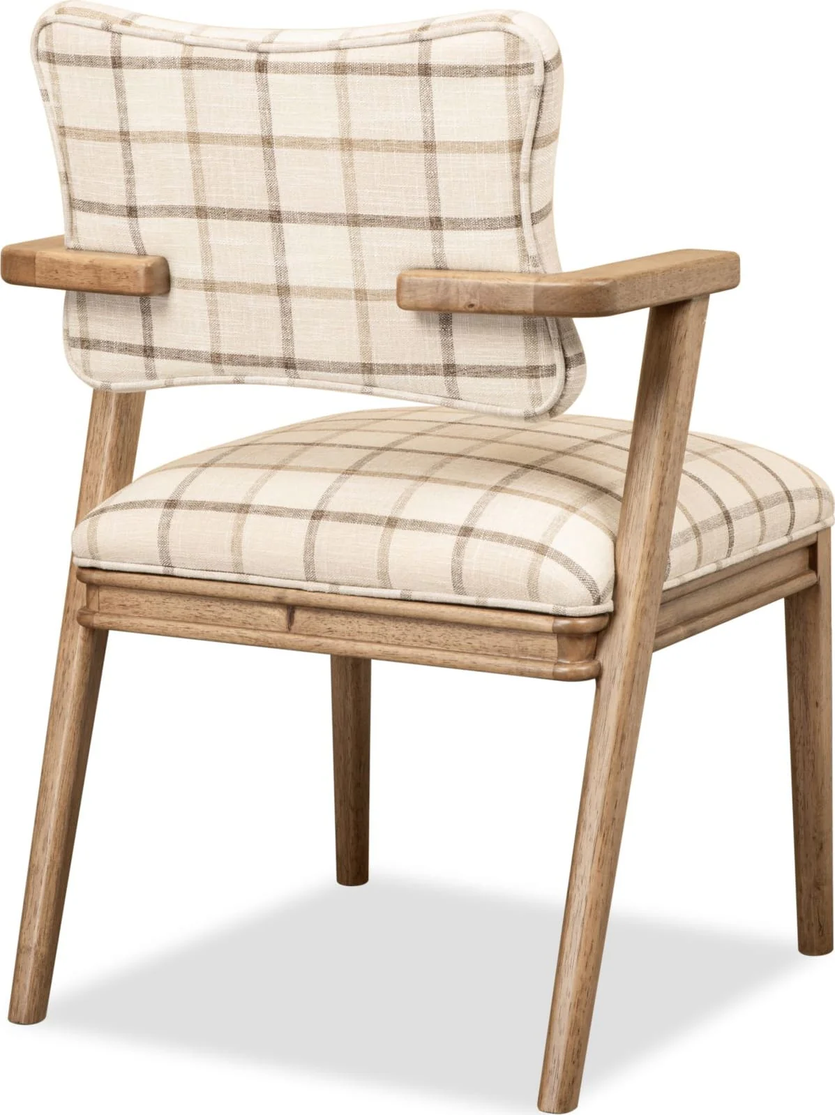 Carlisle White/Brown Armchair (Set of 2) - Image 4