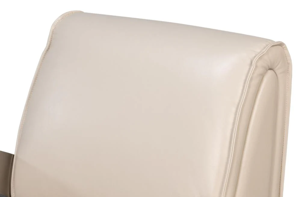 Carlisle White Leather Armchair - Image 6