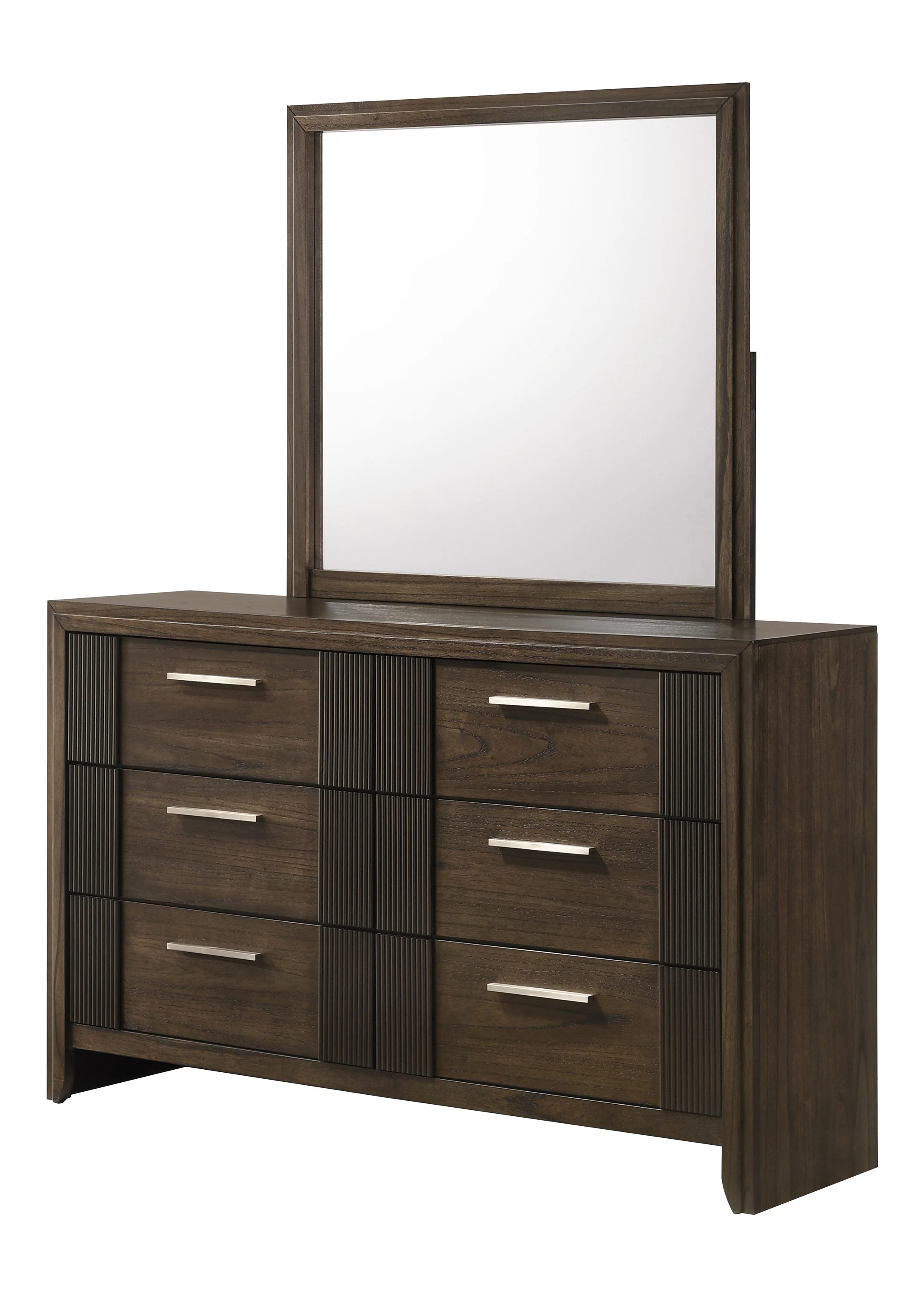 Carlton Brown Upholstered Panel Bedroom Set - Image 8