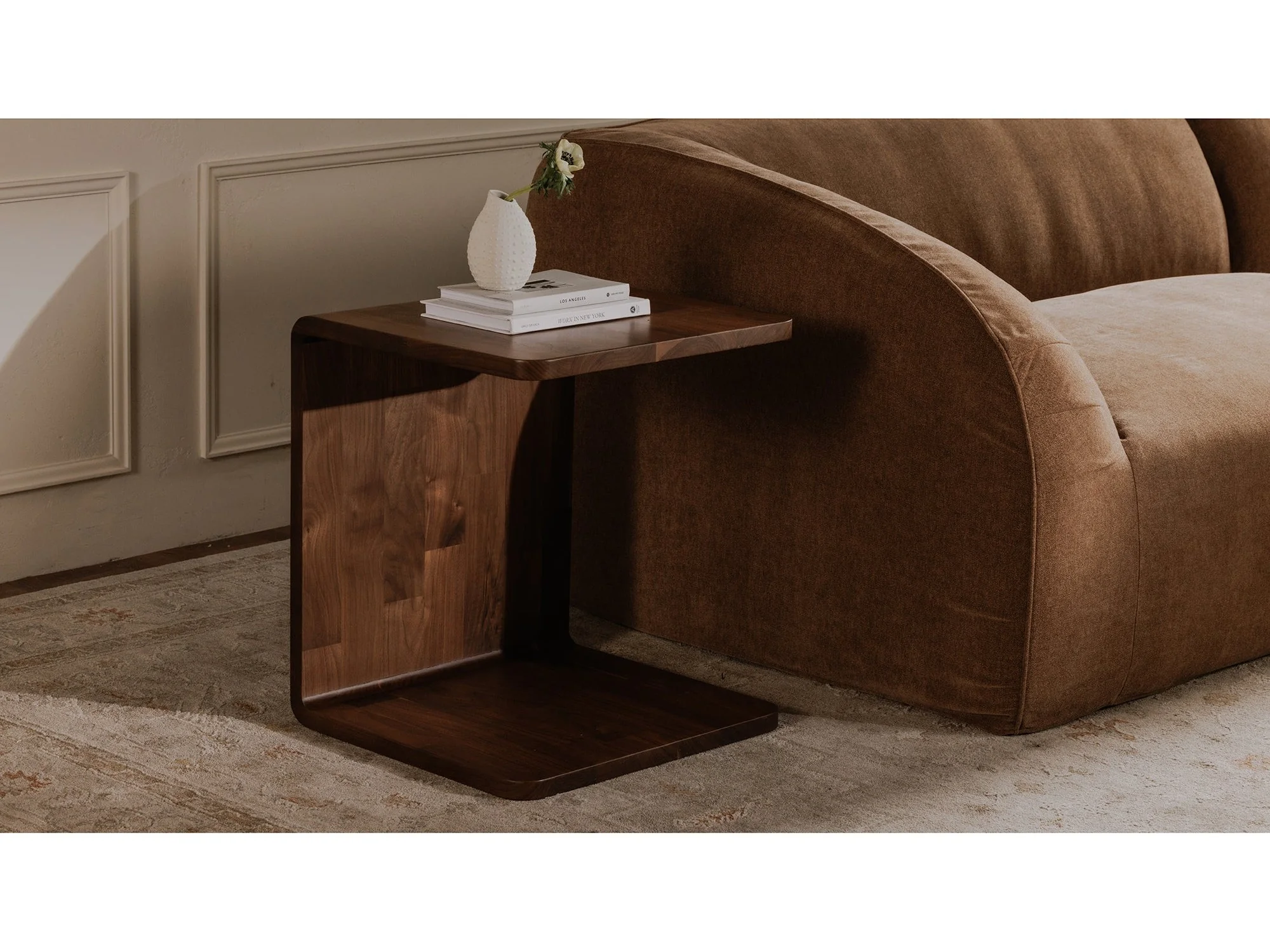 Carrie Walnut Side Table